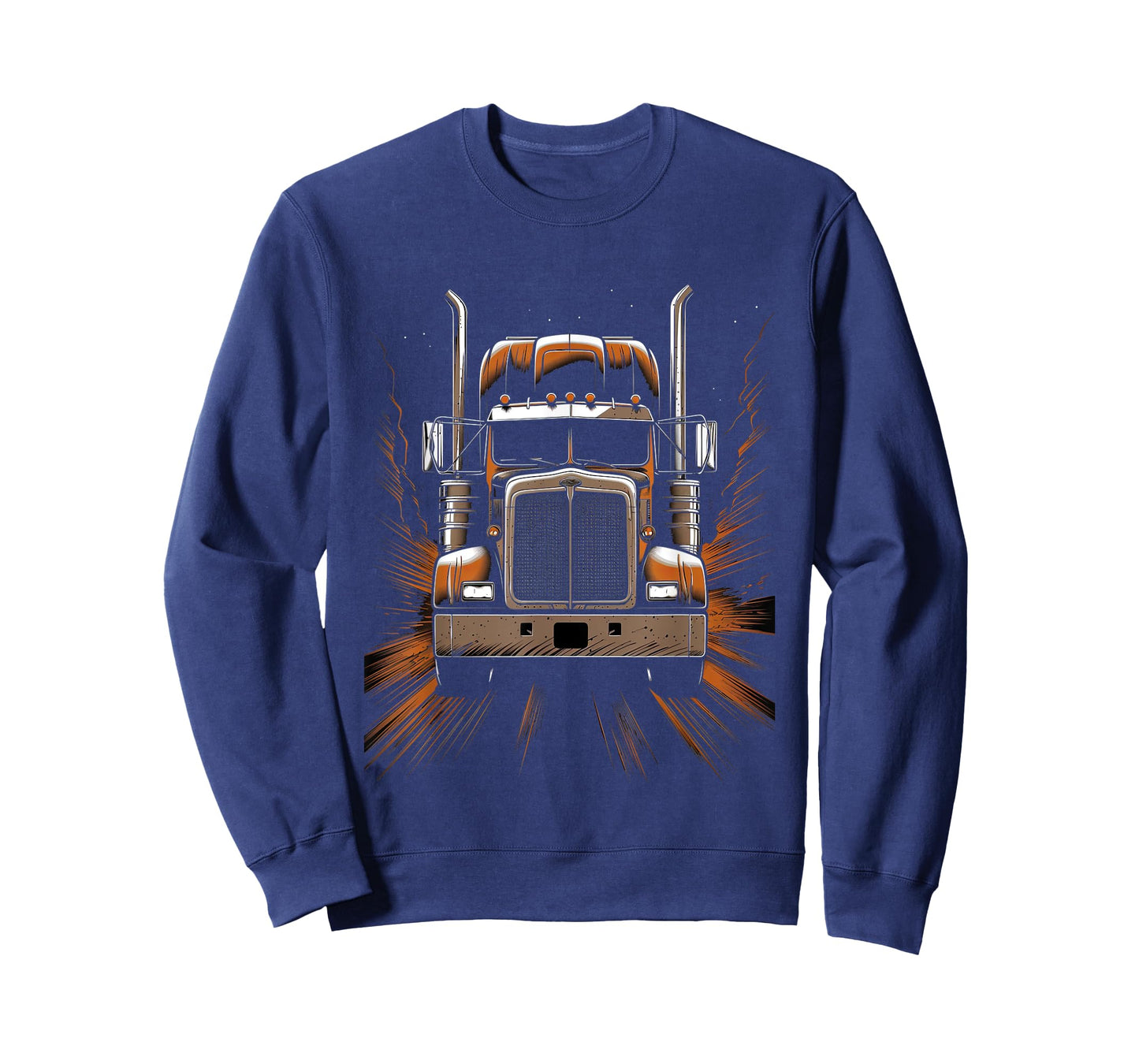 Trucker American Flag Big Rig Semi-Trailer Truck Driver T-Shirt