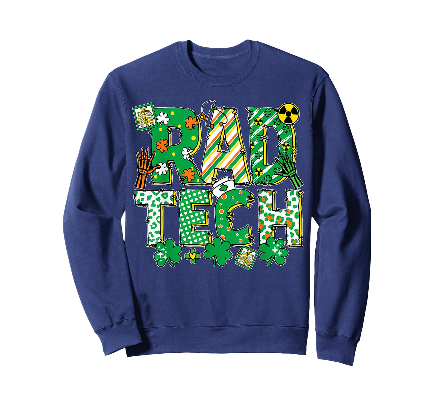 Rad Tech Nurse St. Patrick's Day Shamrock Radiologist T-Shirt