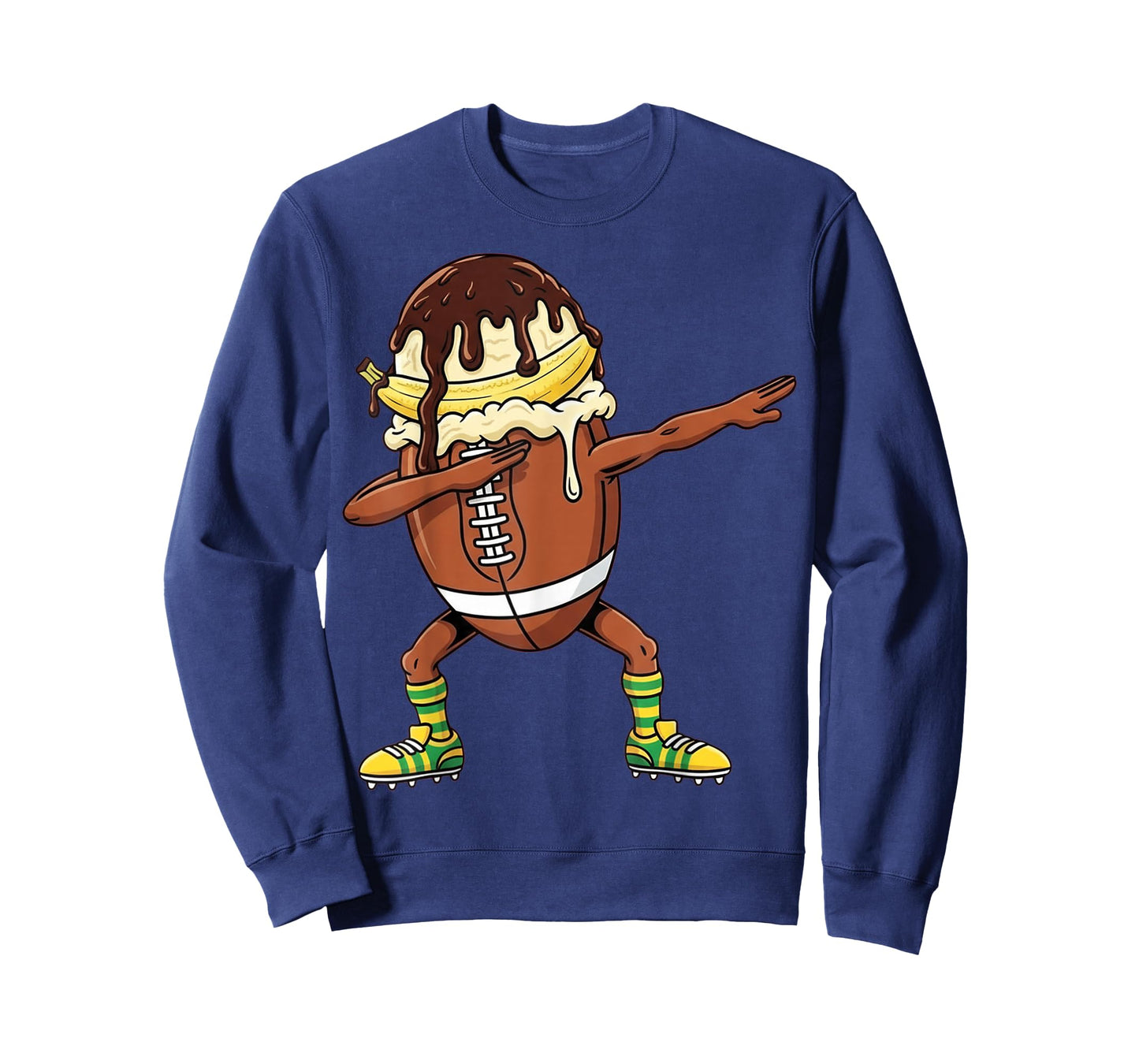 Dabbing Rugby Drip Ice Cream Kids Youth Boys Girls T-Shirt