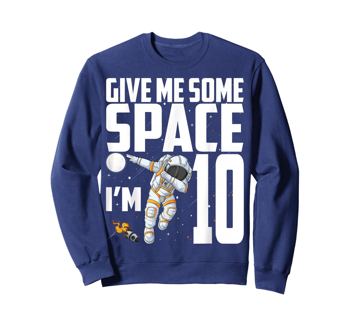 10 Year Old Outer Space 10th Birthday Astronaut Planets T-Shirt
