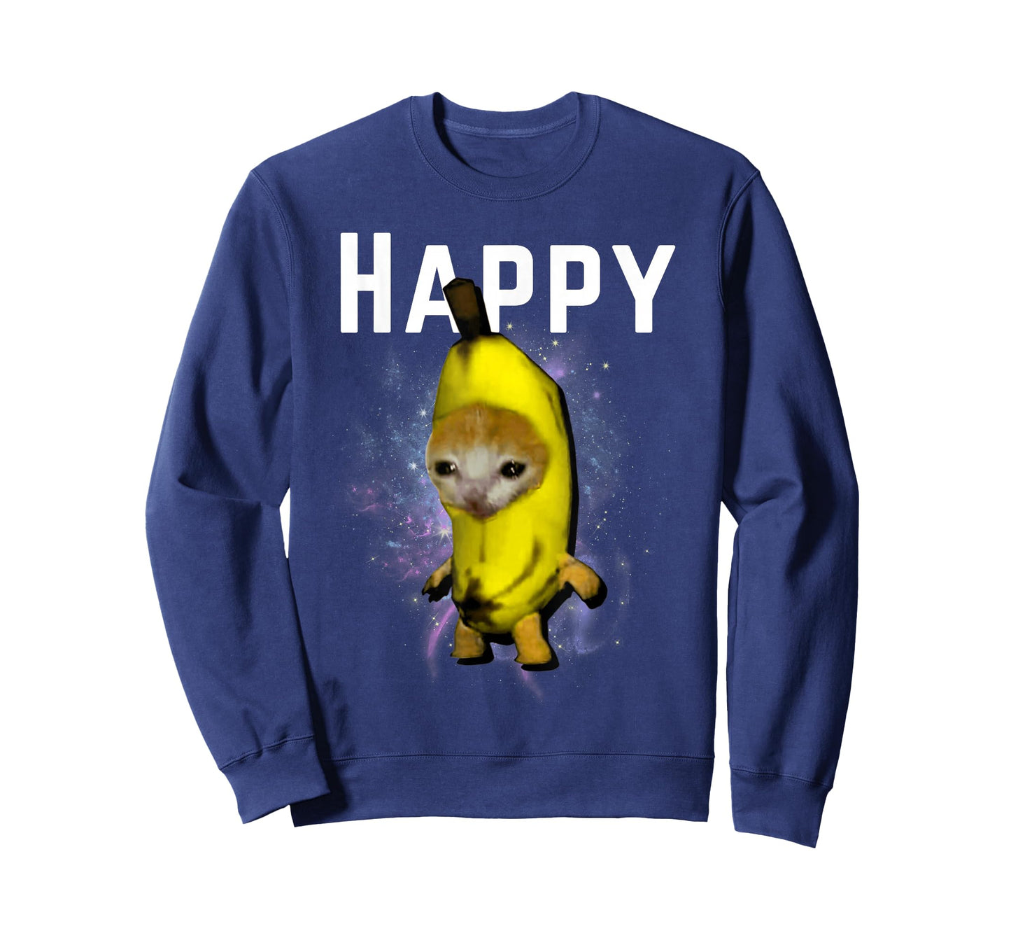 Banana Cat Happy Bananacat Meme Kitty Lovers Meme T-Shirt