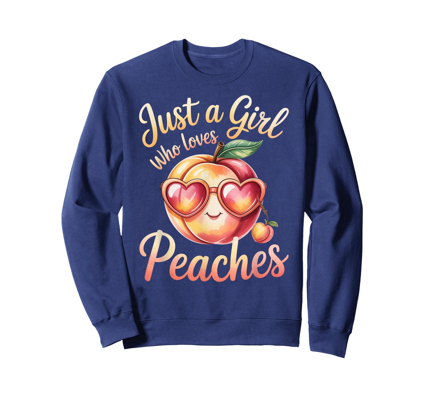 Cute Just A Girl Who Loves Peaches - Peaches Fruit Lovers T-Shirt