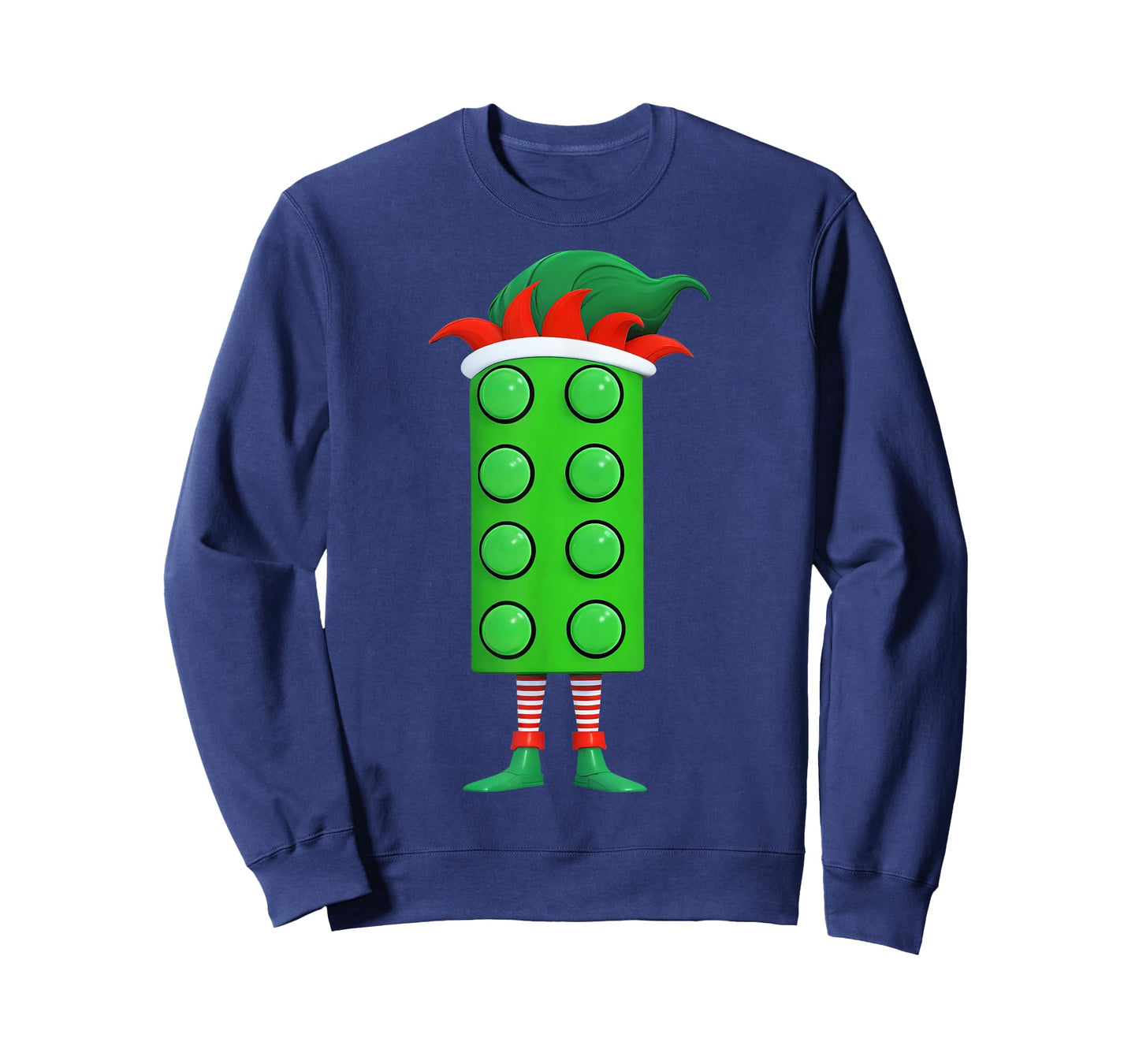 Christmas ELF Block Brick Building Xmas Master Builder Kids T-Shirt