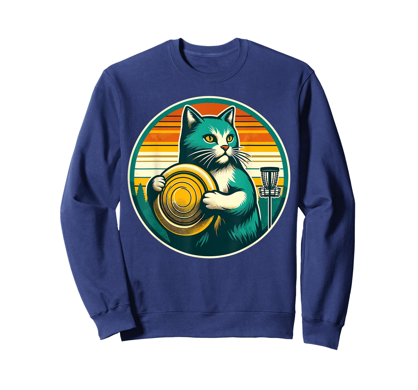 Disc Golfer Cat Disc Golf Player Men Women T-Shirt