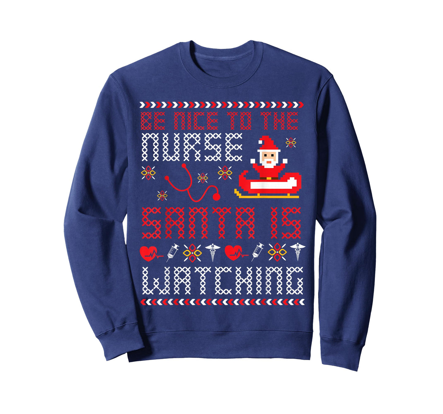 Christmas Santa Nurse Ugly Christmas Sweater T-Shirt