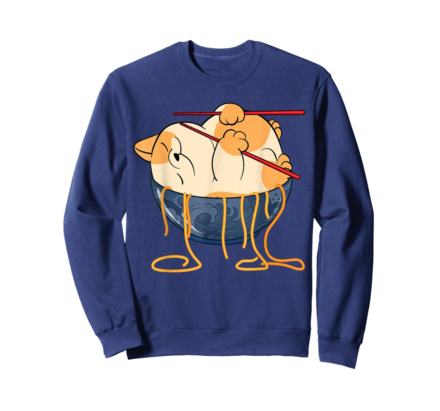 Cute Anime Merch Cat Design Japanese Ramen Noodle Clothes- T-Shirt