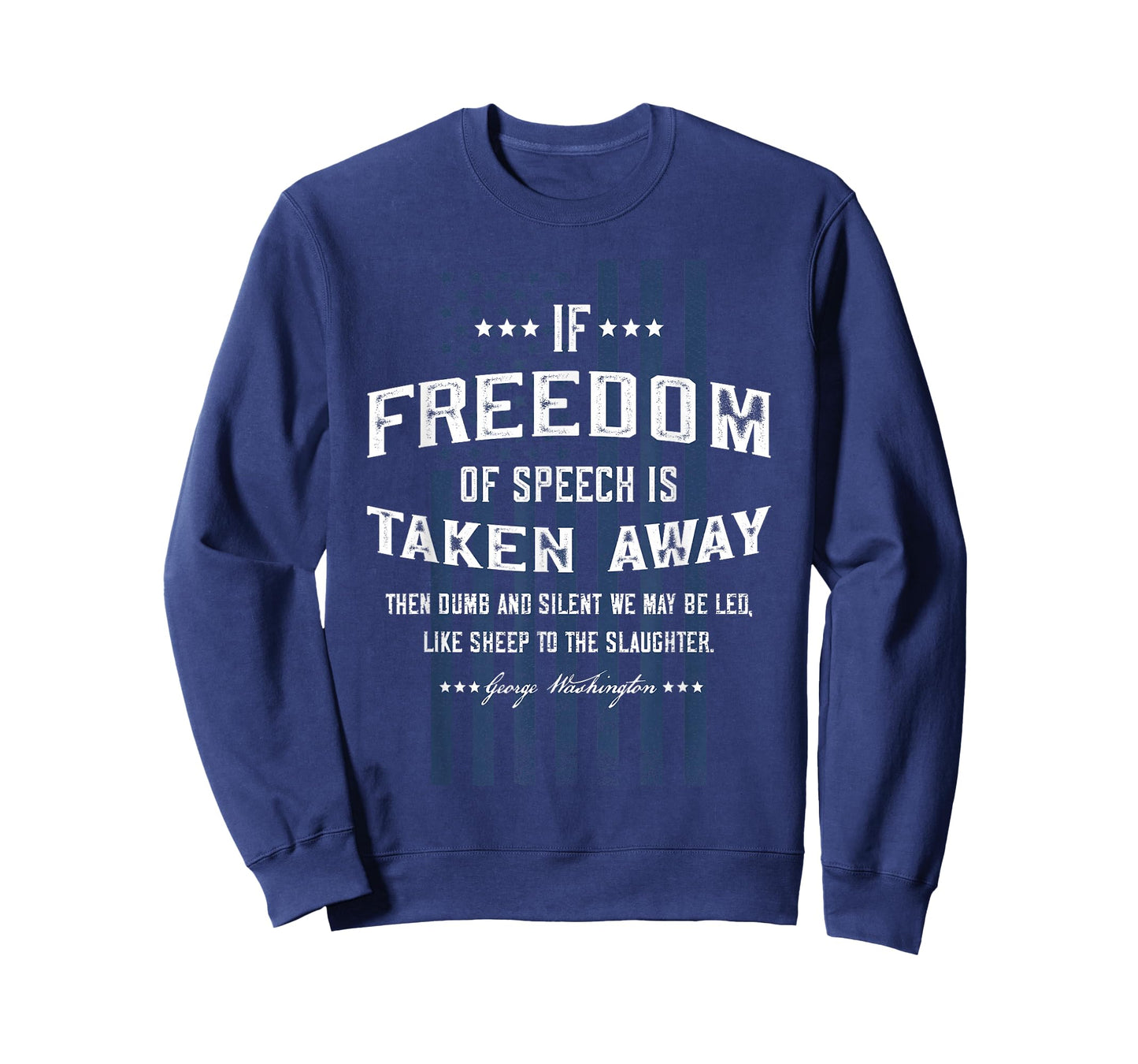 Freedom of Speech Military Patriotic American Flag T-Shirt