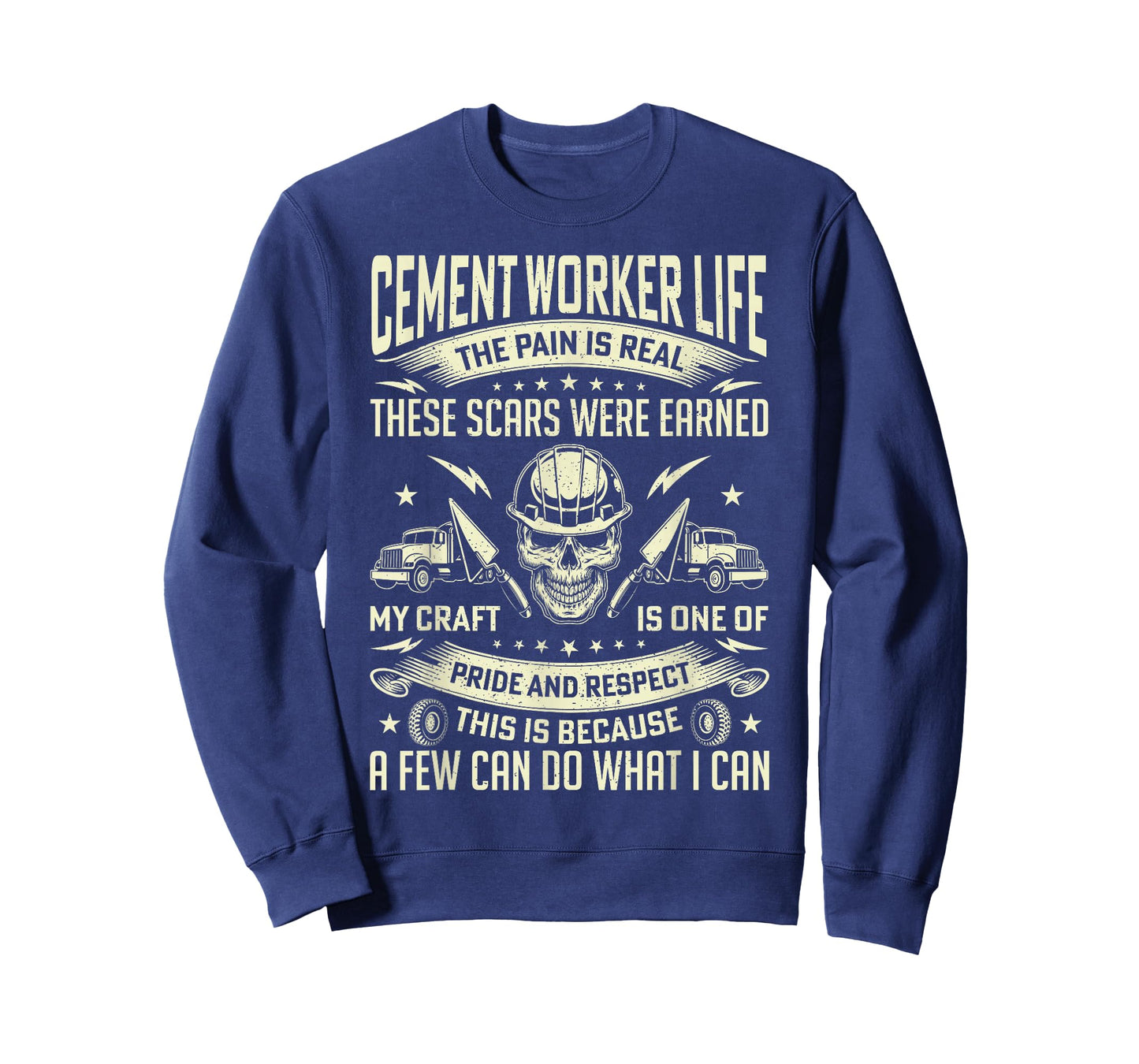 Cement Worker Life Funny Concrete Finisher Dad Mens Father T-Shirt