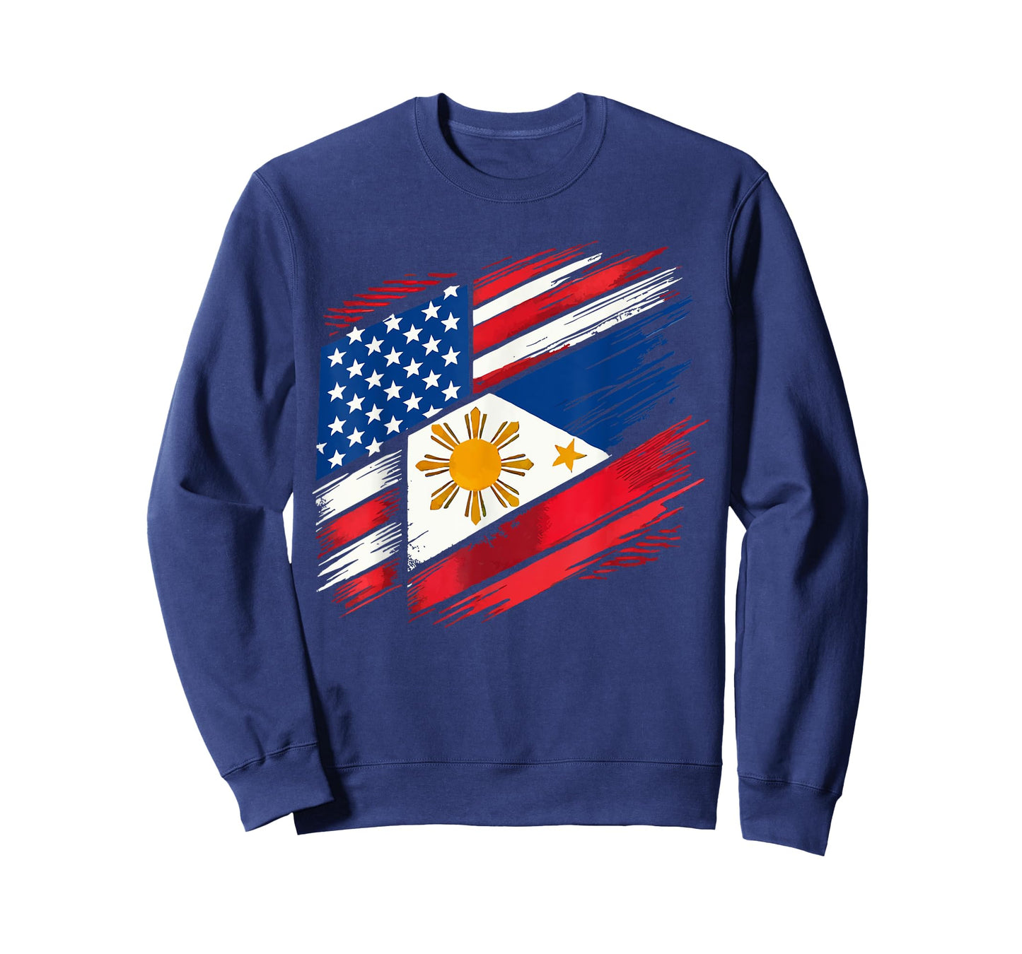 Half Filipino Half American USA Flag Philippines America T-Shirt