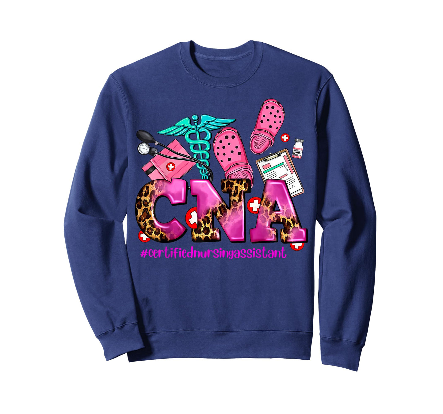 CNA Certified Nursing Assistant Leopard Registered Nurse T-Shirt