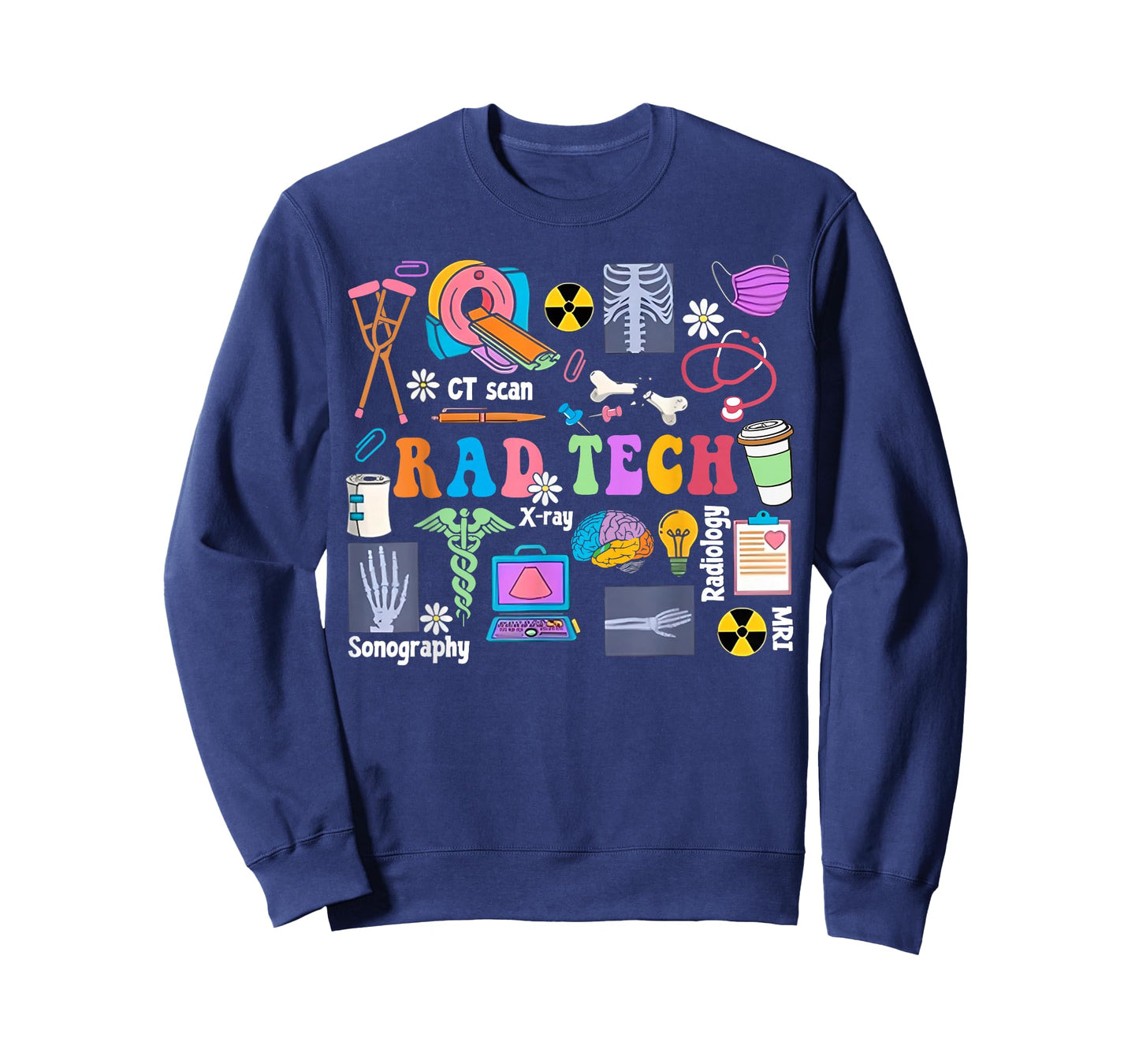 Cute Rad Tech Retro Groovy Radiology Technician X-Ray Tech T-Shirt