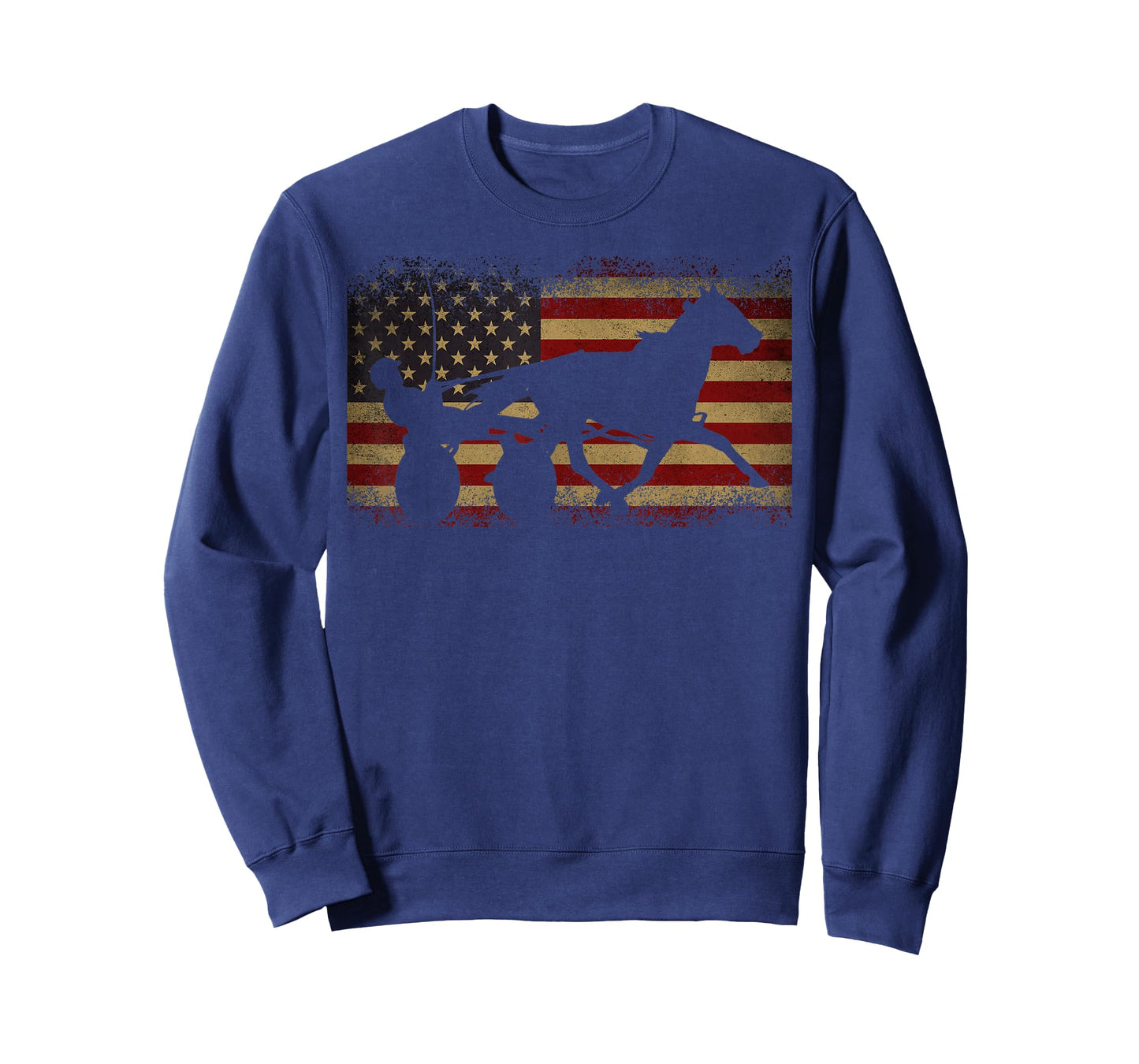 Harness Racing USA Flag T-Shirt