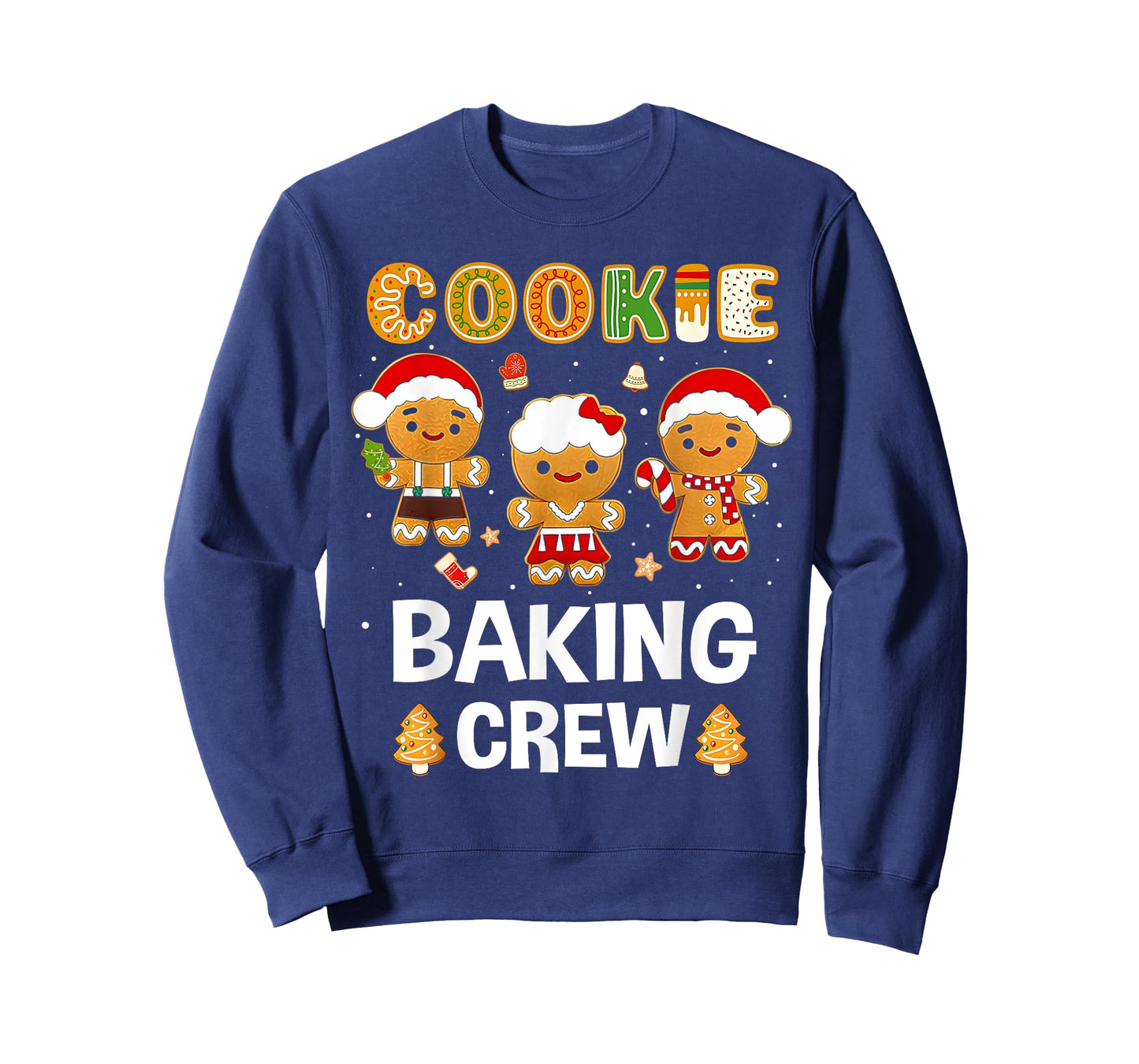 Cookie Baking Crew Christmas Santa Family Gingerbread Team T-Shirt