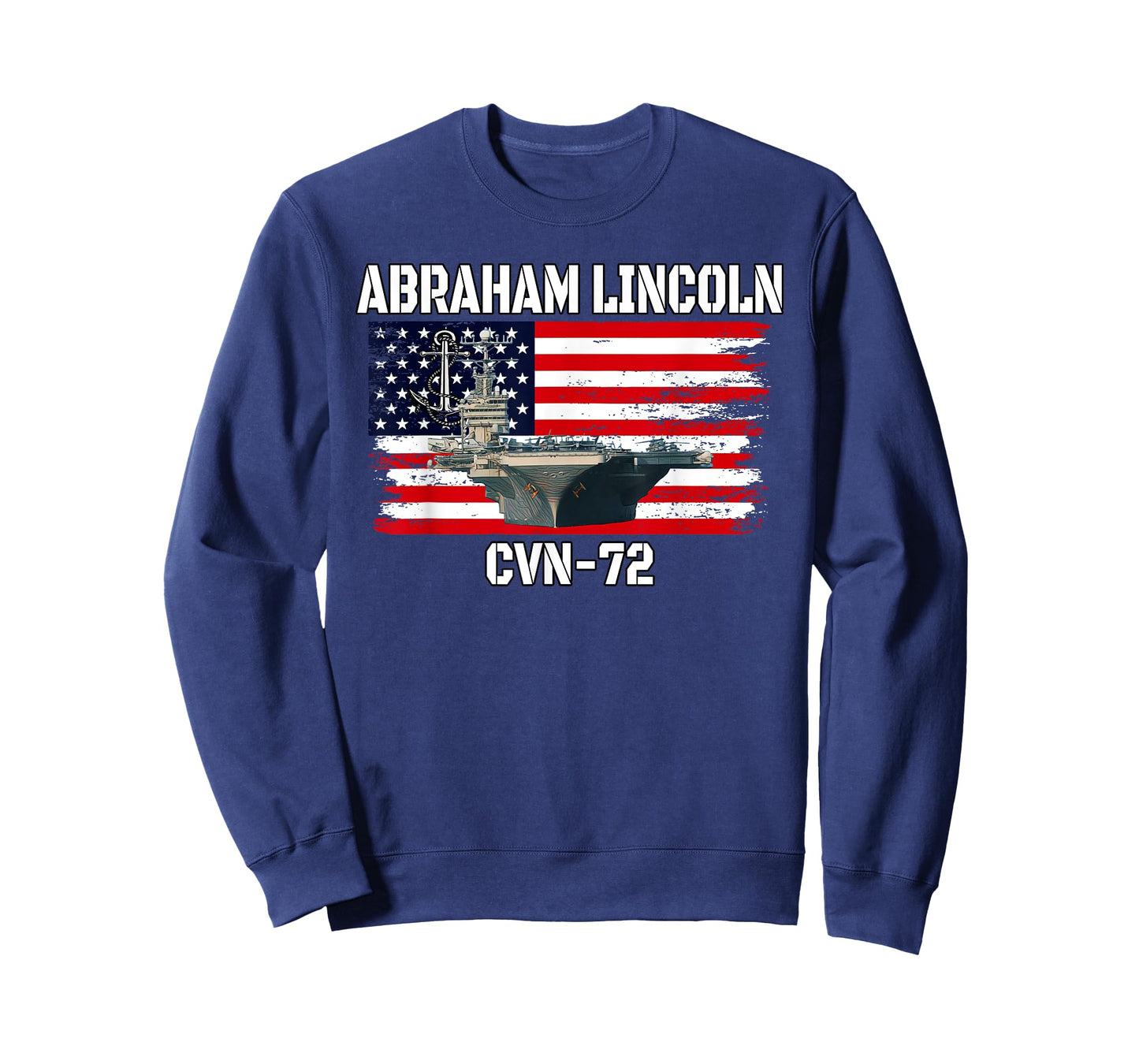USS Abraham Lincoln CVN-72 Aircraft Carrier Veterans Day Dad T-Shirt