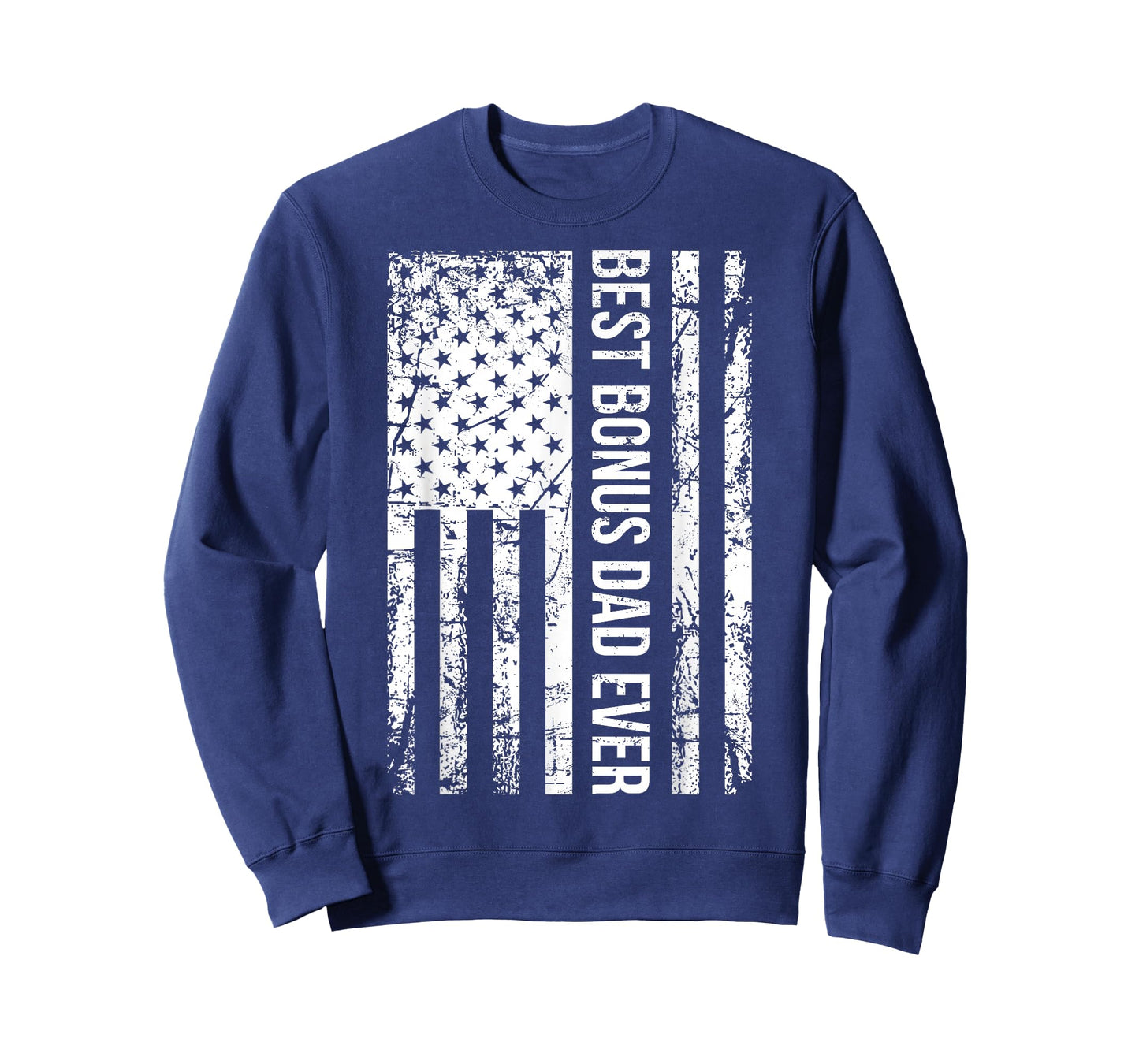 Step Dad: Best Bonus Dad Ever For Stepdad American Flag T-Shirt
