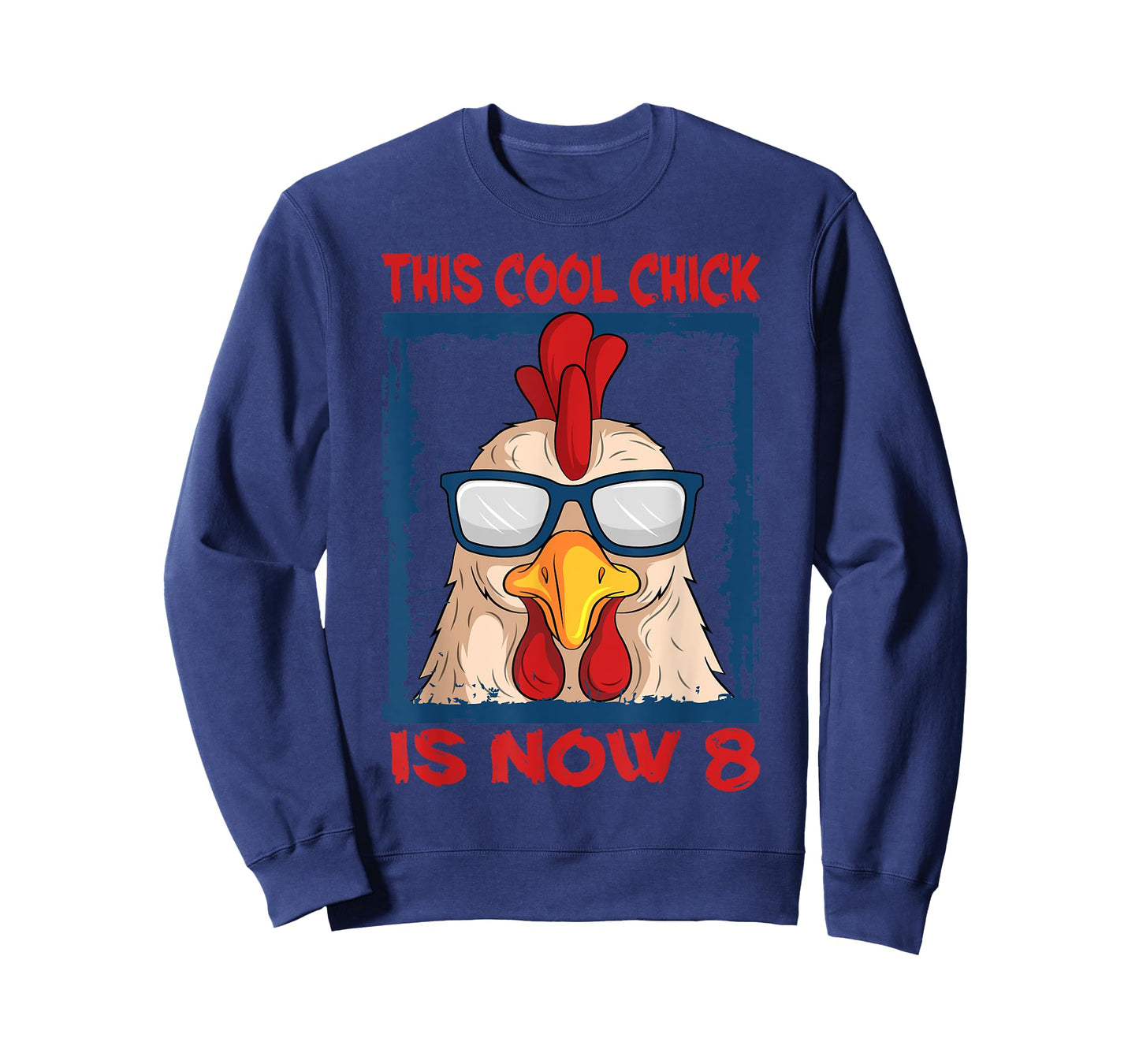 Chicken 8th Birthday Cool Chick Barnyard Farm Party Barn T-Shirt