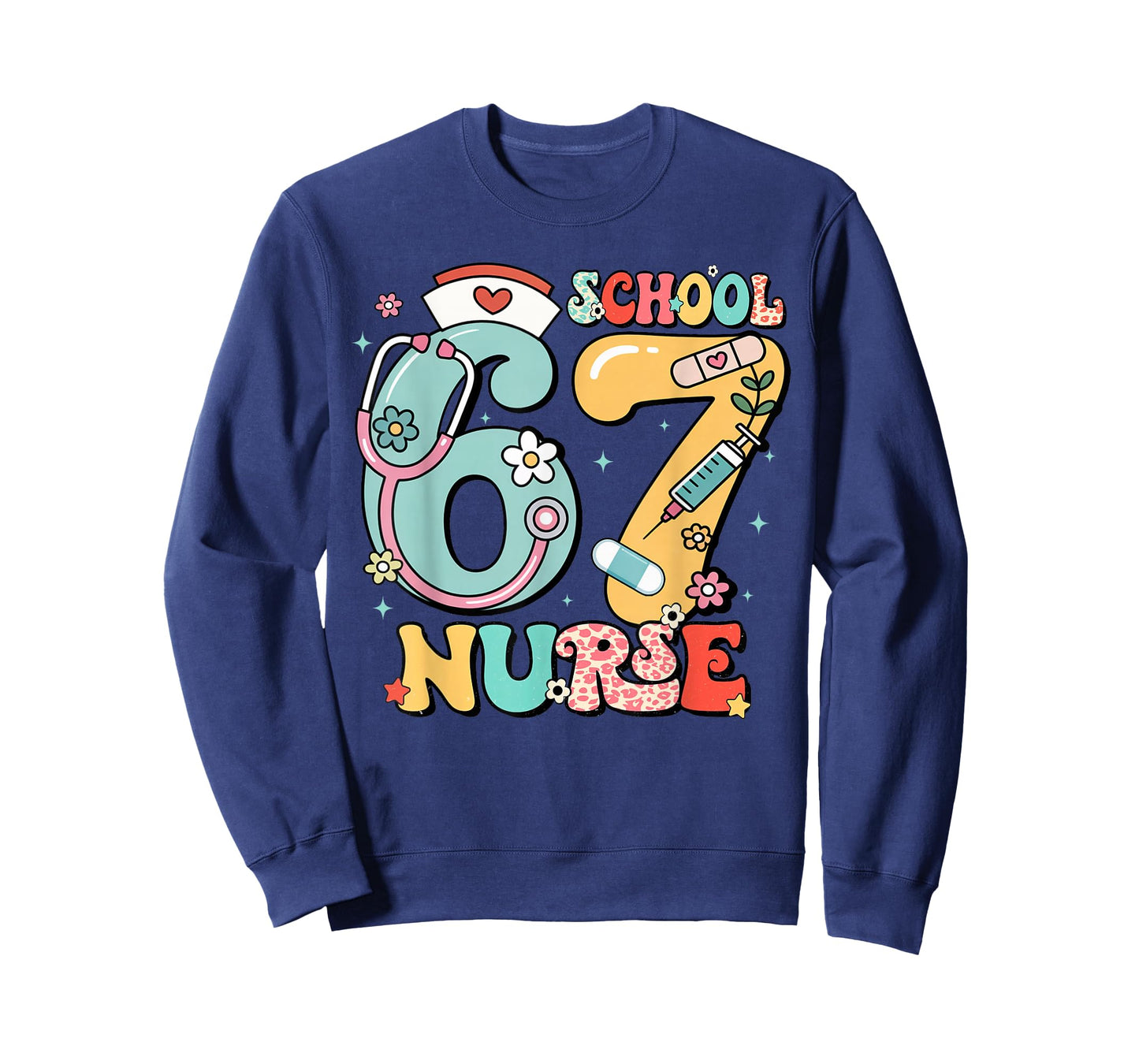 67 Meme Funny School Nurse Six Seven Meme T-Shirt