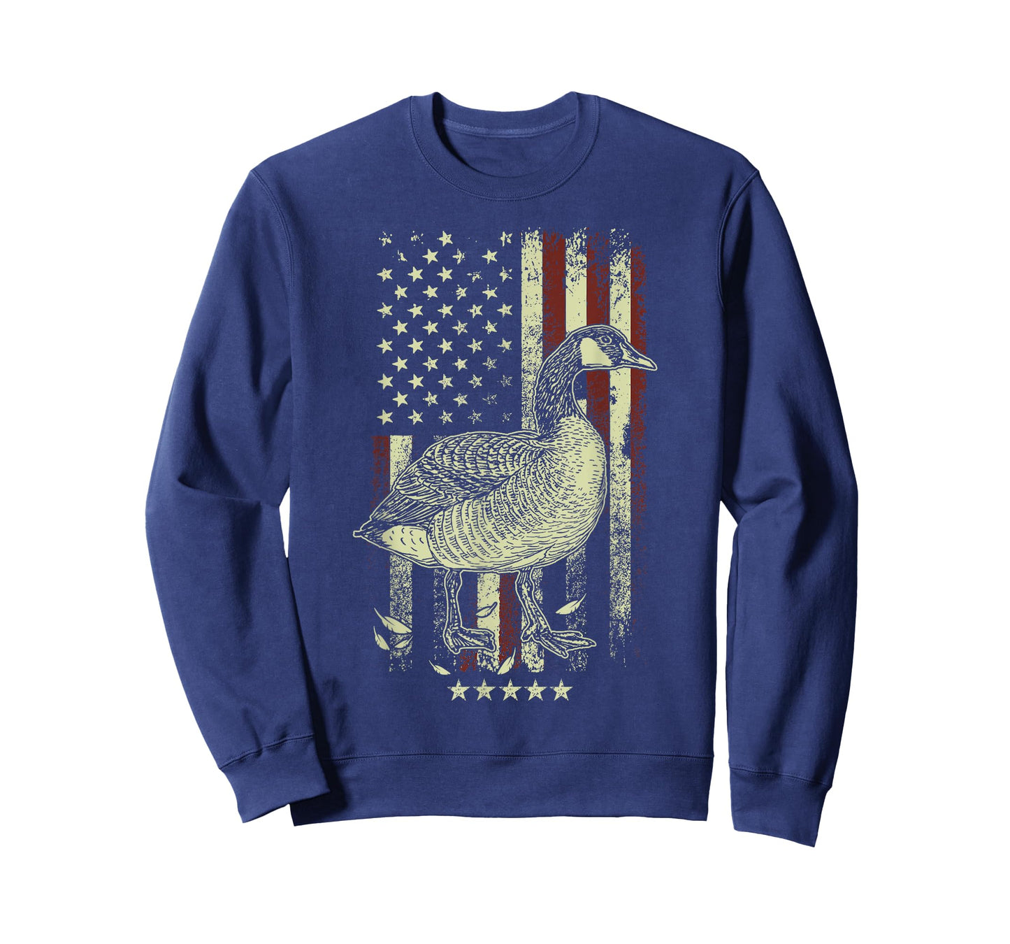 USA American Flag Hunters - Hunting Goose Bird Women Men T-Shirt