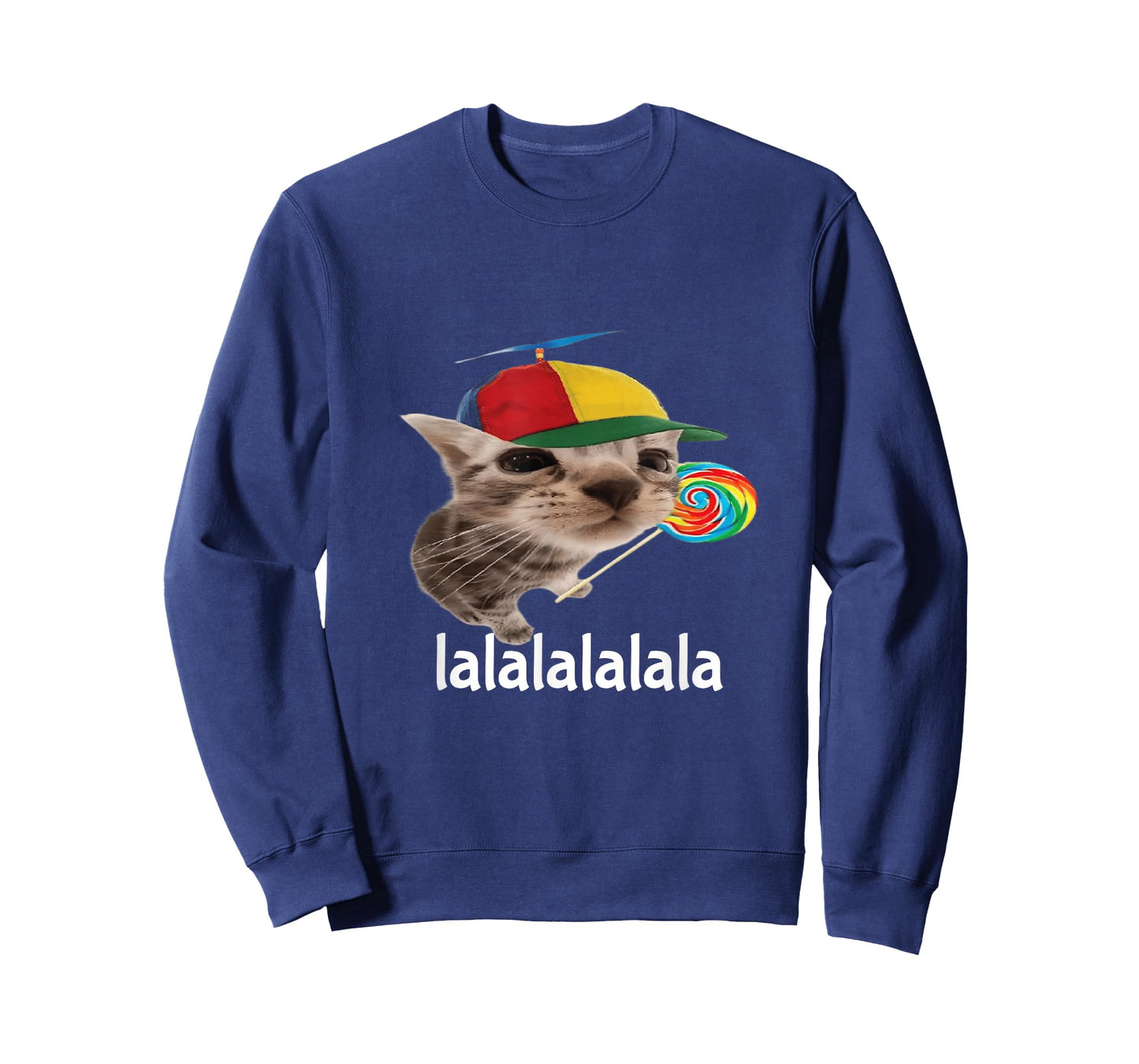 Silly Cat With Lollipop Meme Cat Lover T-Shirt