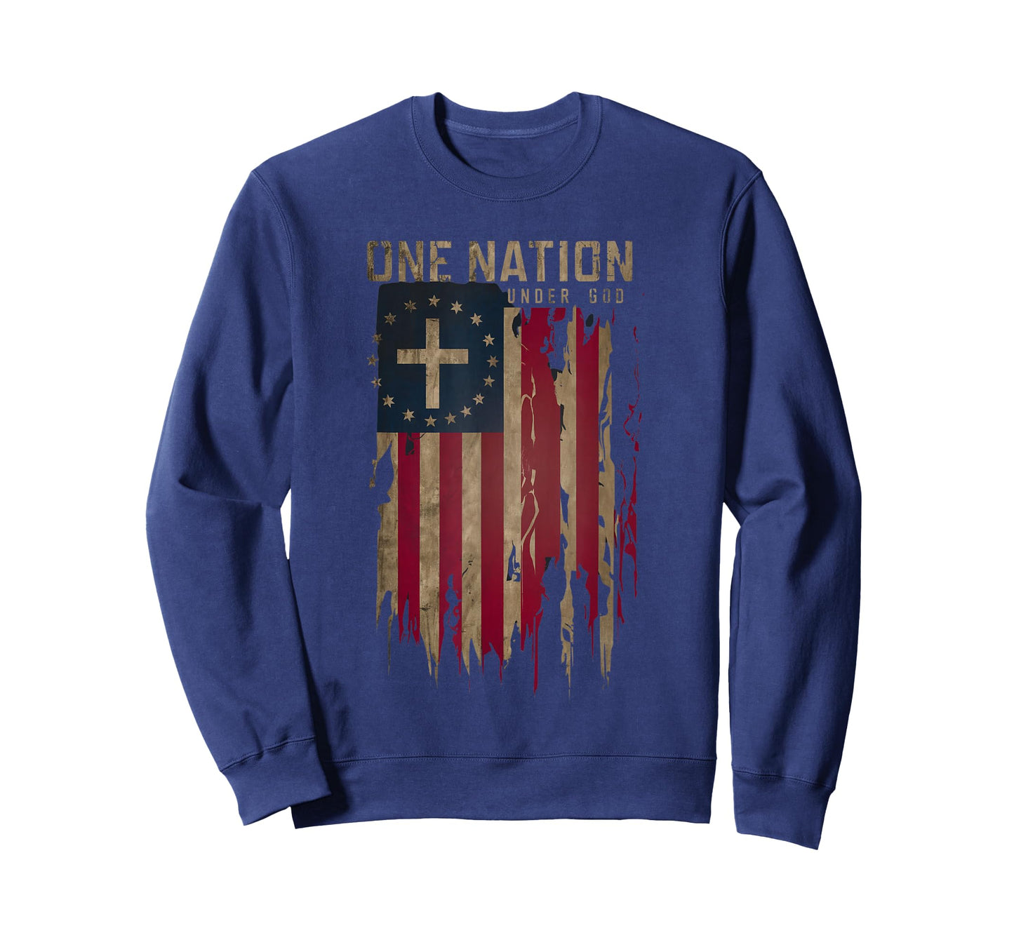 One Nation Under God Patriotic American Flag T-Shirt