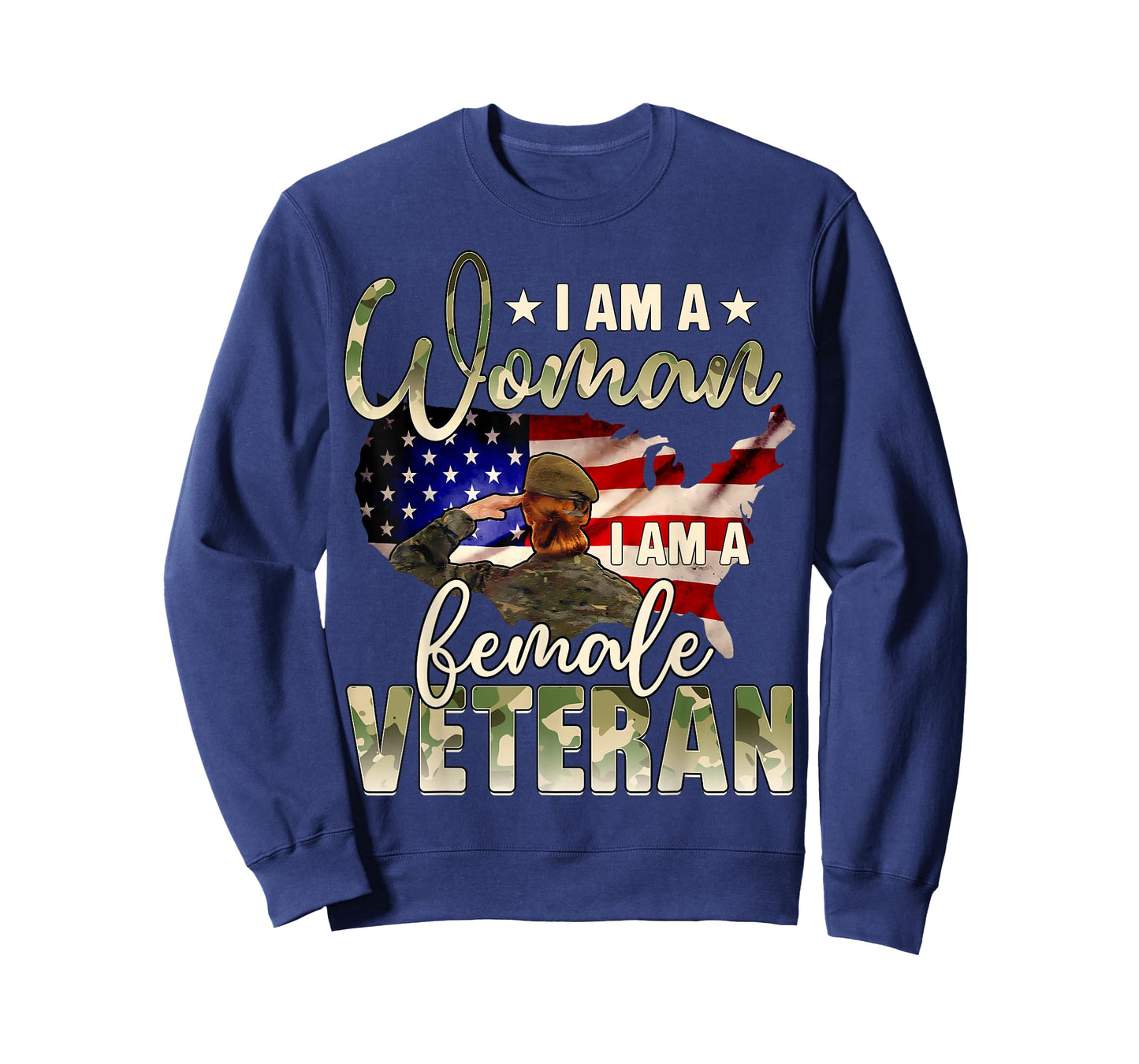 I Am A Woman I Am A Veteran Female Veteran Gift Veterans Day T-Shirt