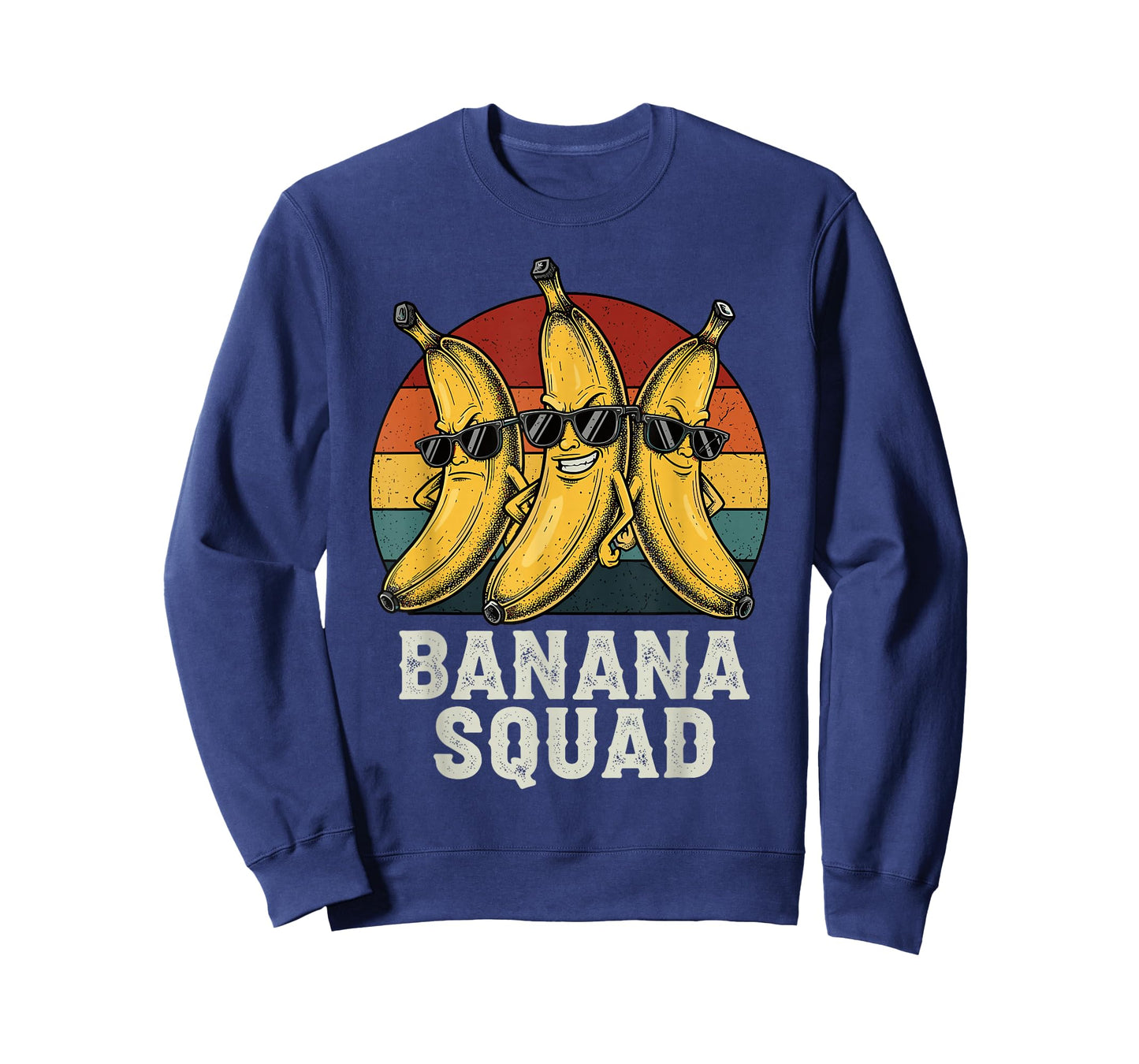 Funny Banana Squad Matching Group Fruit Humor Retro Banana T-Shirt