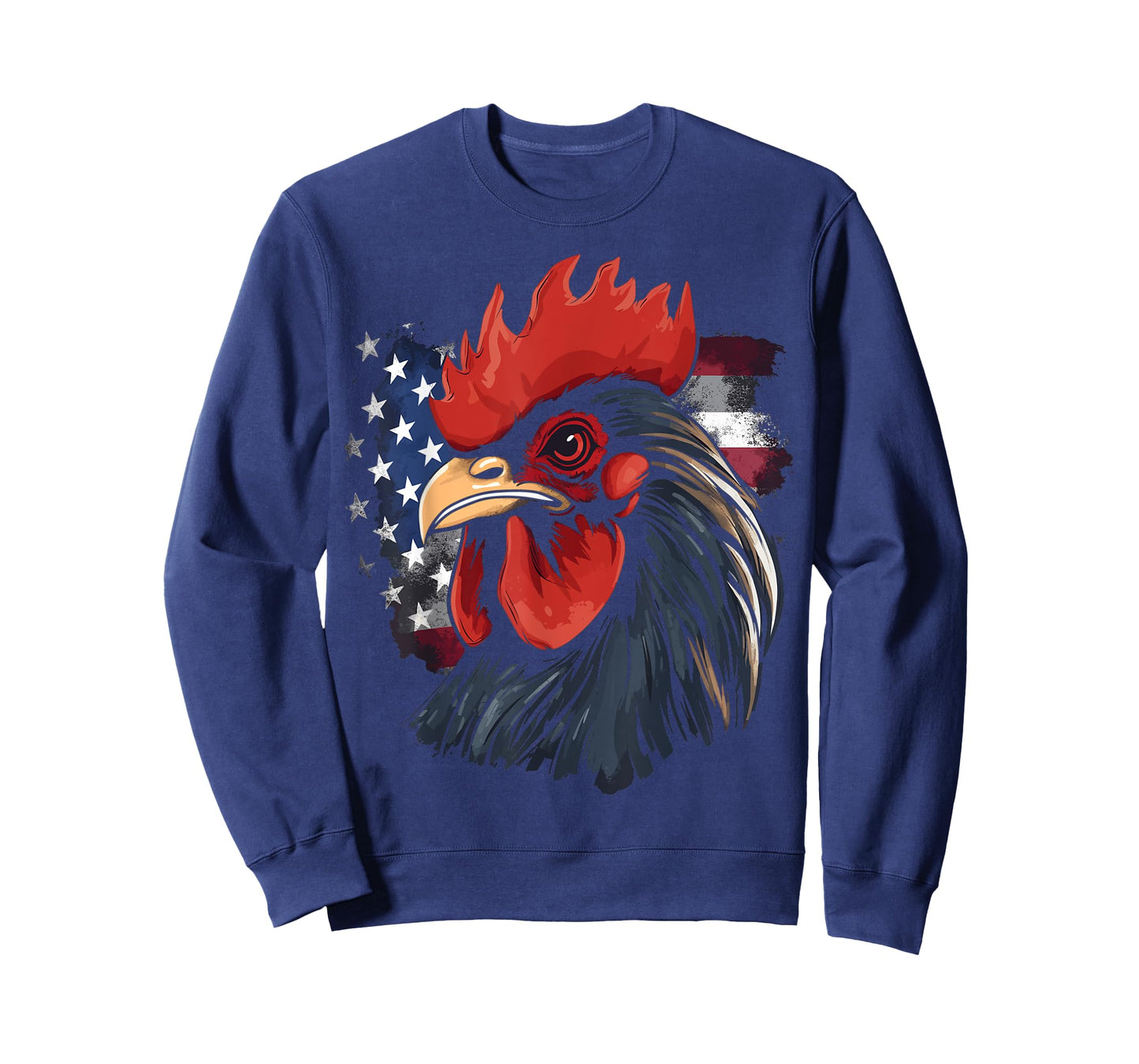 Chicken USA Flag design for Patriotic Farmer T-Shirt