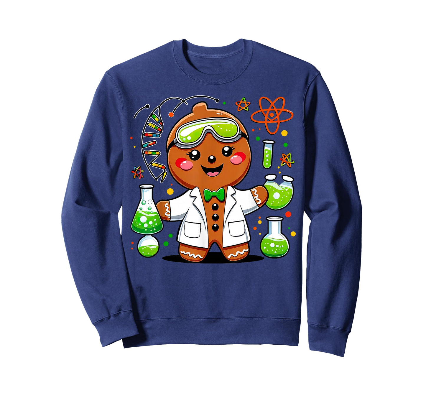 Cute Gingerbread Science Teacher Chemistry Christmas Holiday T-Shirt