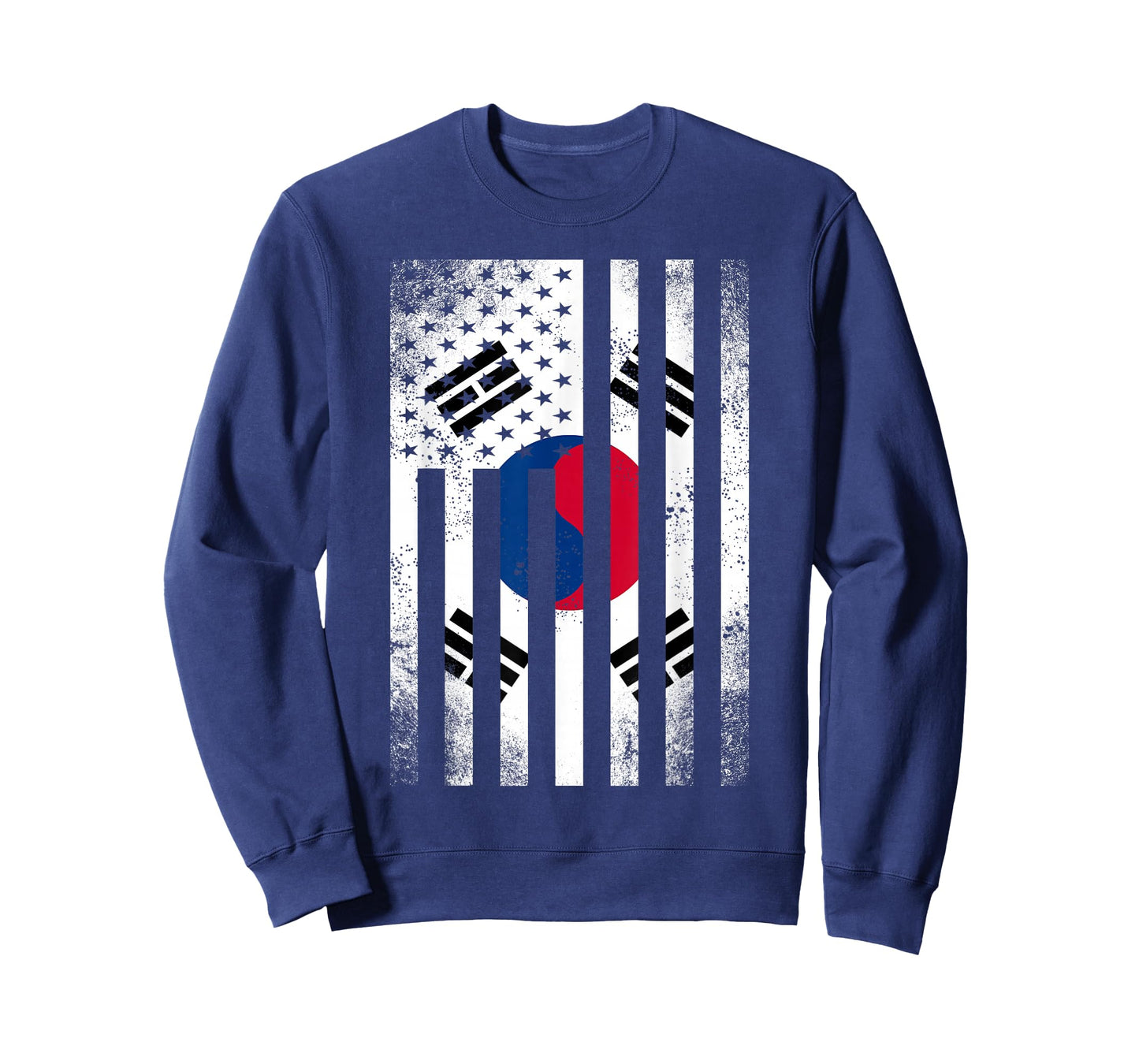 Half South Korean Flag | Vintage American Inside Me USA Gift T-Shirt