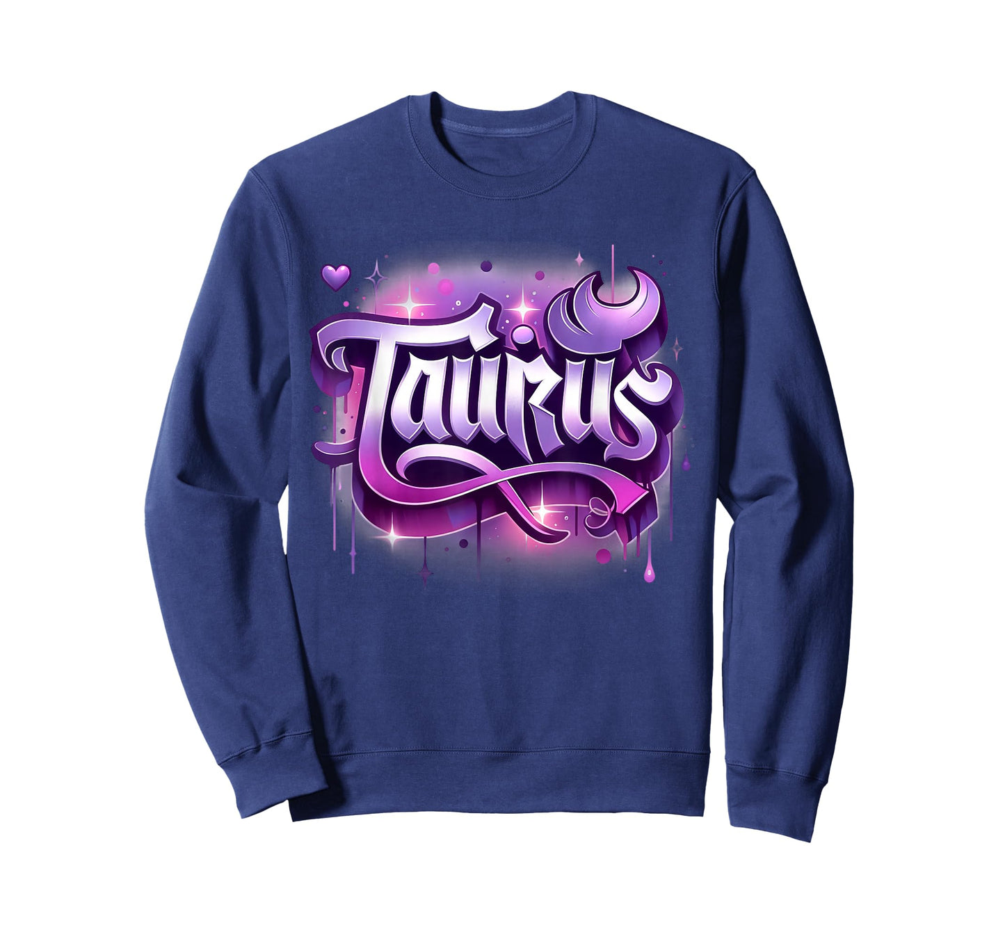 Pink & Purple Taurus Zodiac Star Sign T-Shirt