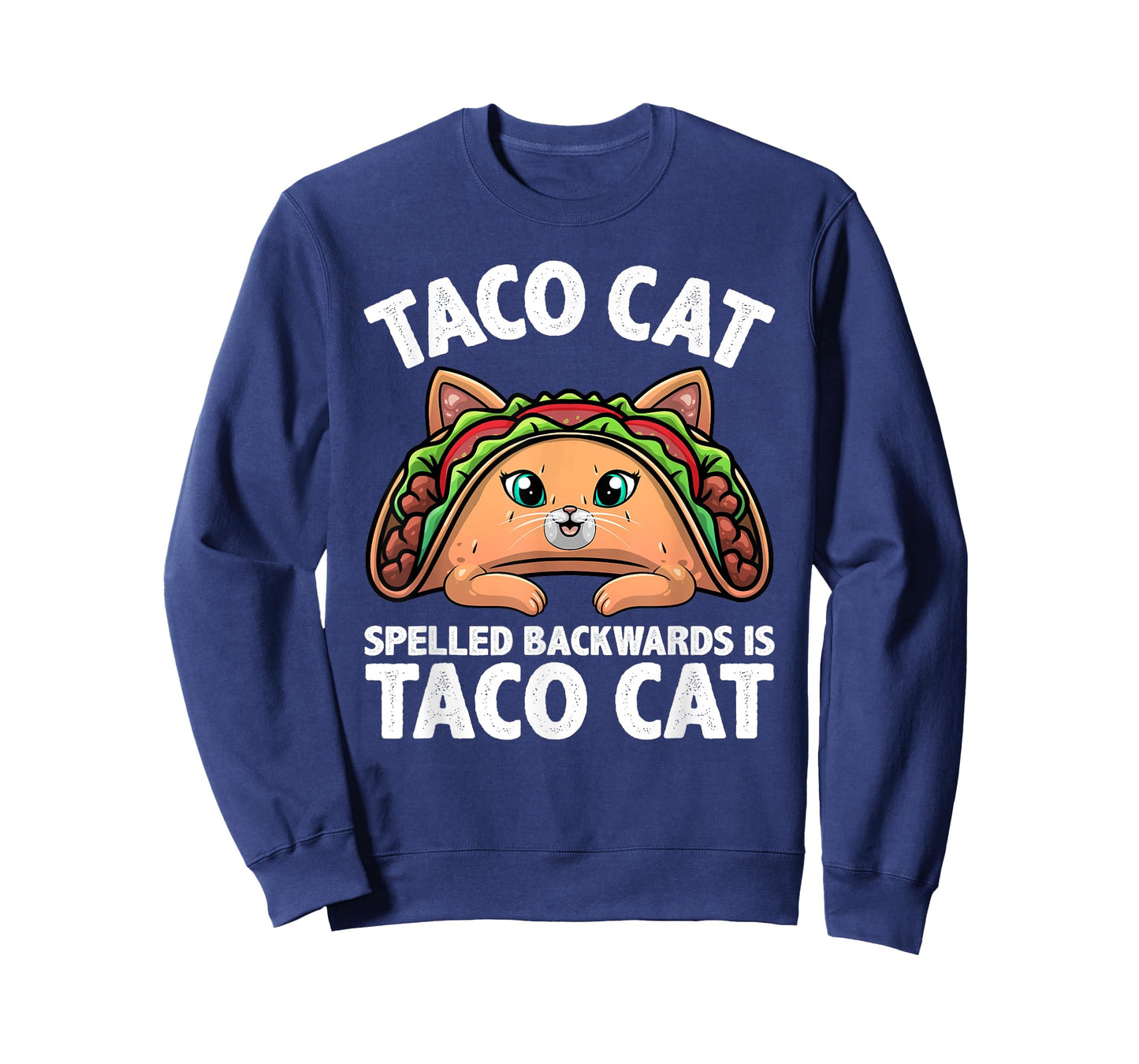 Cute Taco Cat Design For Men Women Kids Taco Mexican Food T-Shirt