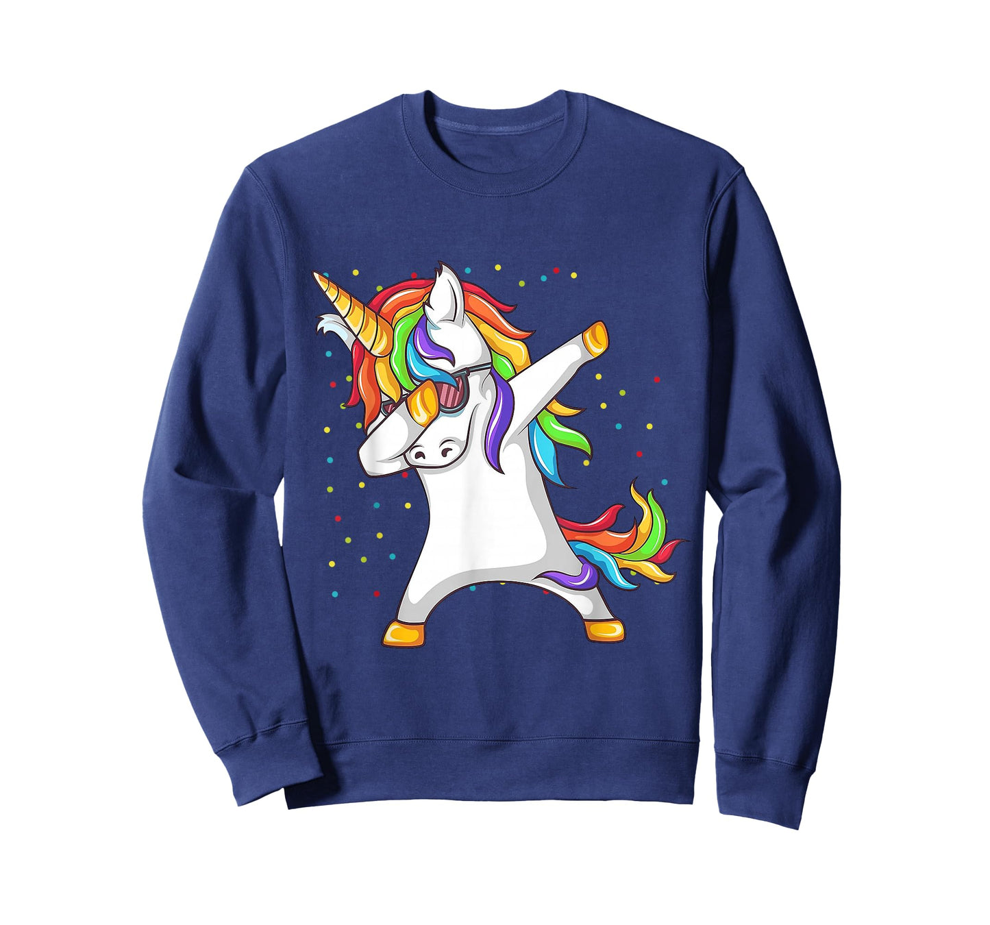 Dabbing Unicorn Rainbow Girls Kids Women T-Shirt
