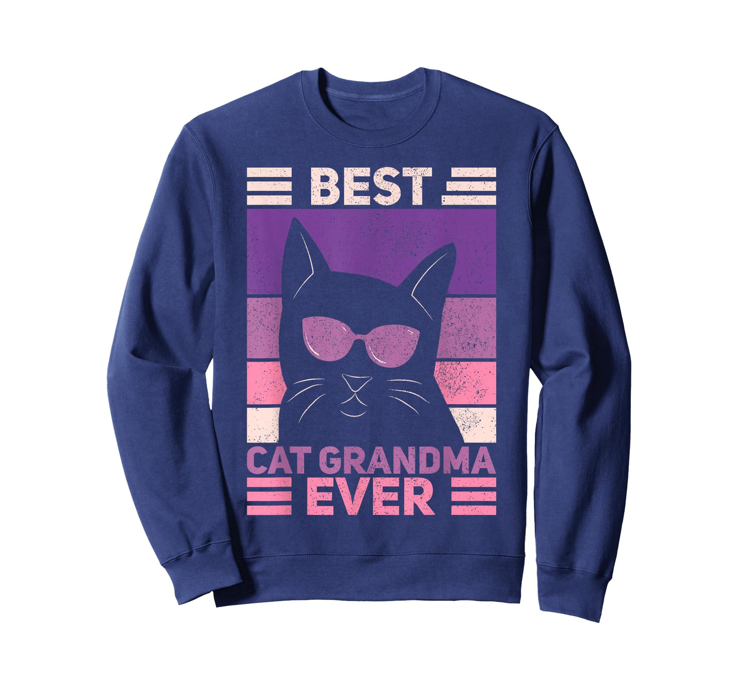 Best Cat Grandma Ever Women Cat Lover Funny Black Cat Themed T-Shirt