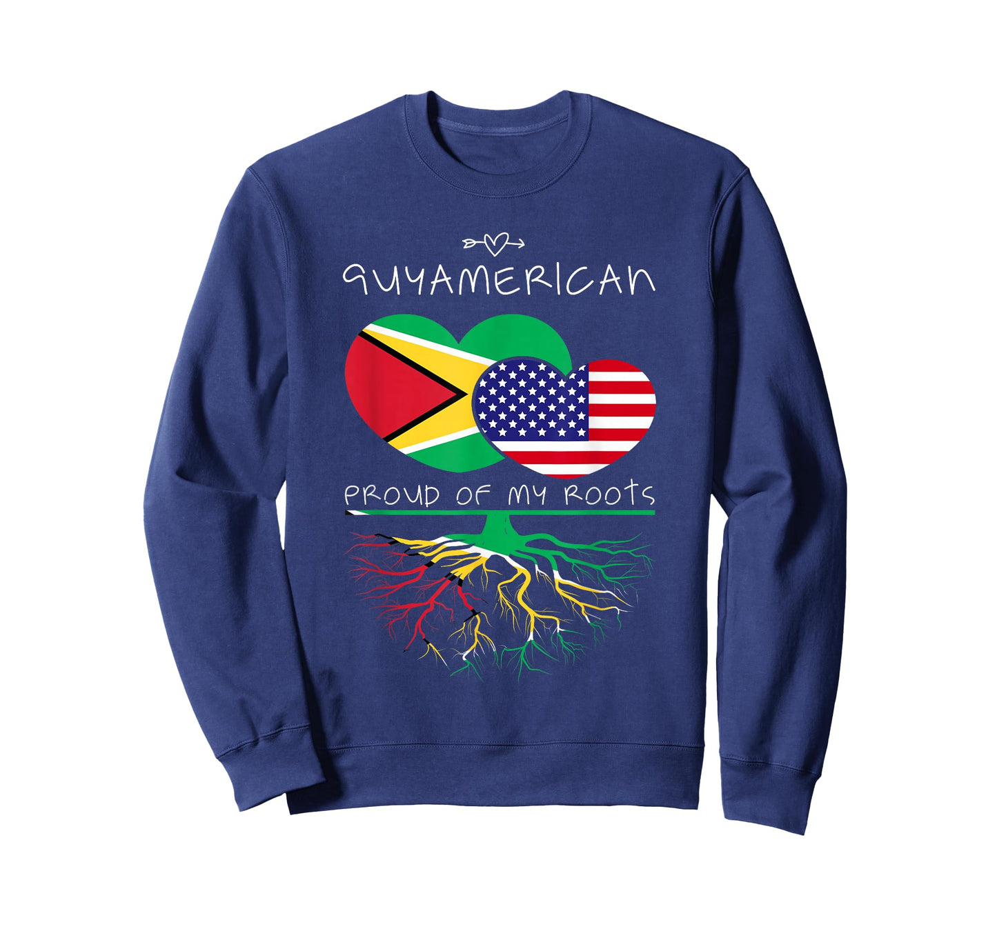 Guyana USA Proud of Both Countries Guyamerican T-Shirt