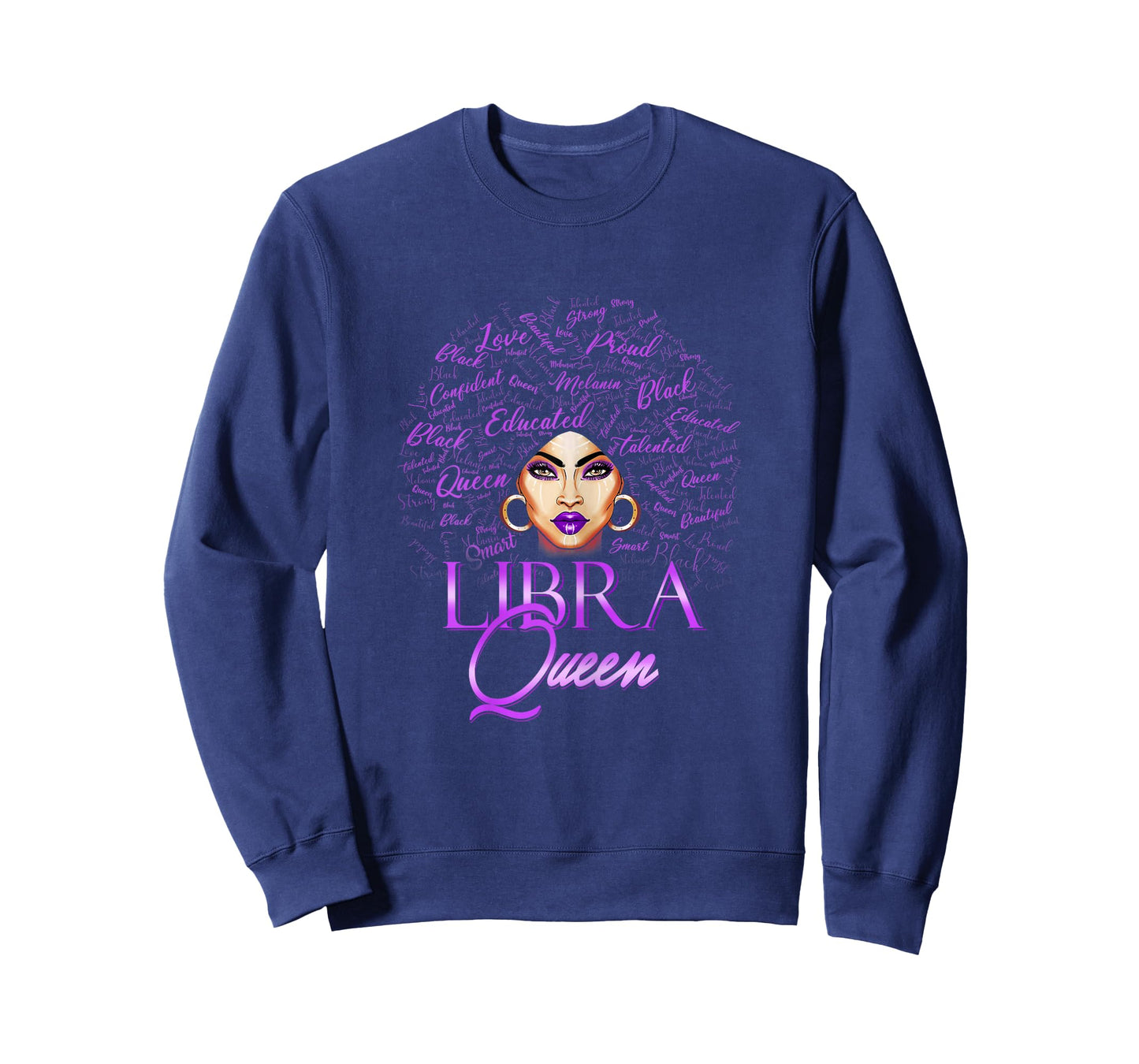 Purple Libra Queen Woman Lady September Womens Birthday T-Shirt