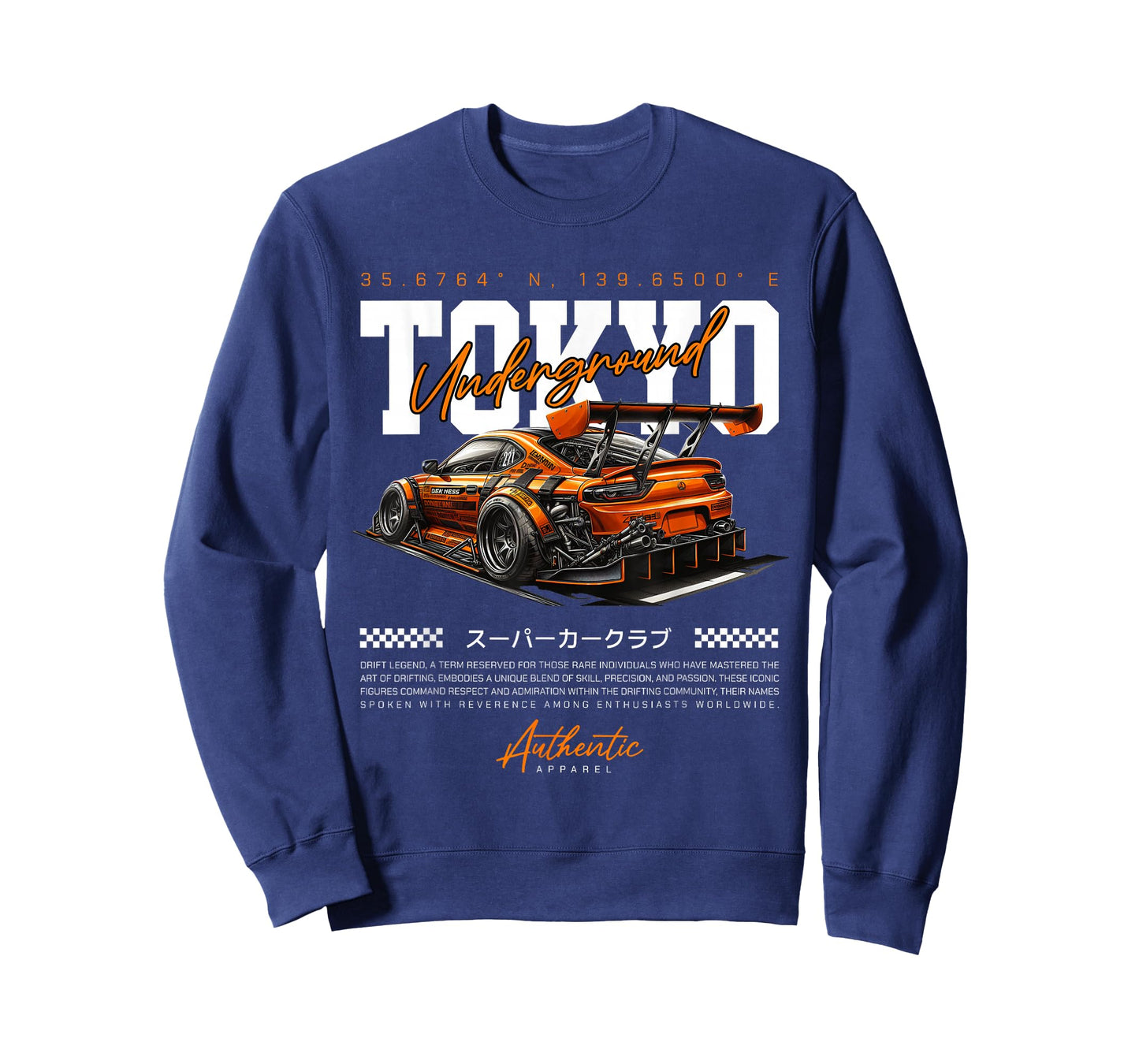 Cool Retro Vintage Japanese JDM Tokyo Japan Drift Race Car T-Shirt