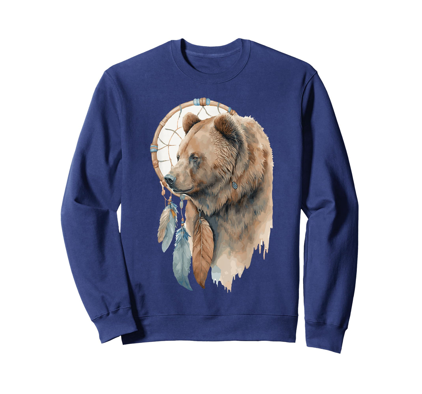Bear Tribal Watercolor Bear Dream Catcher T-Shirt