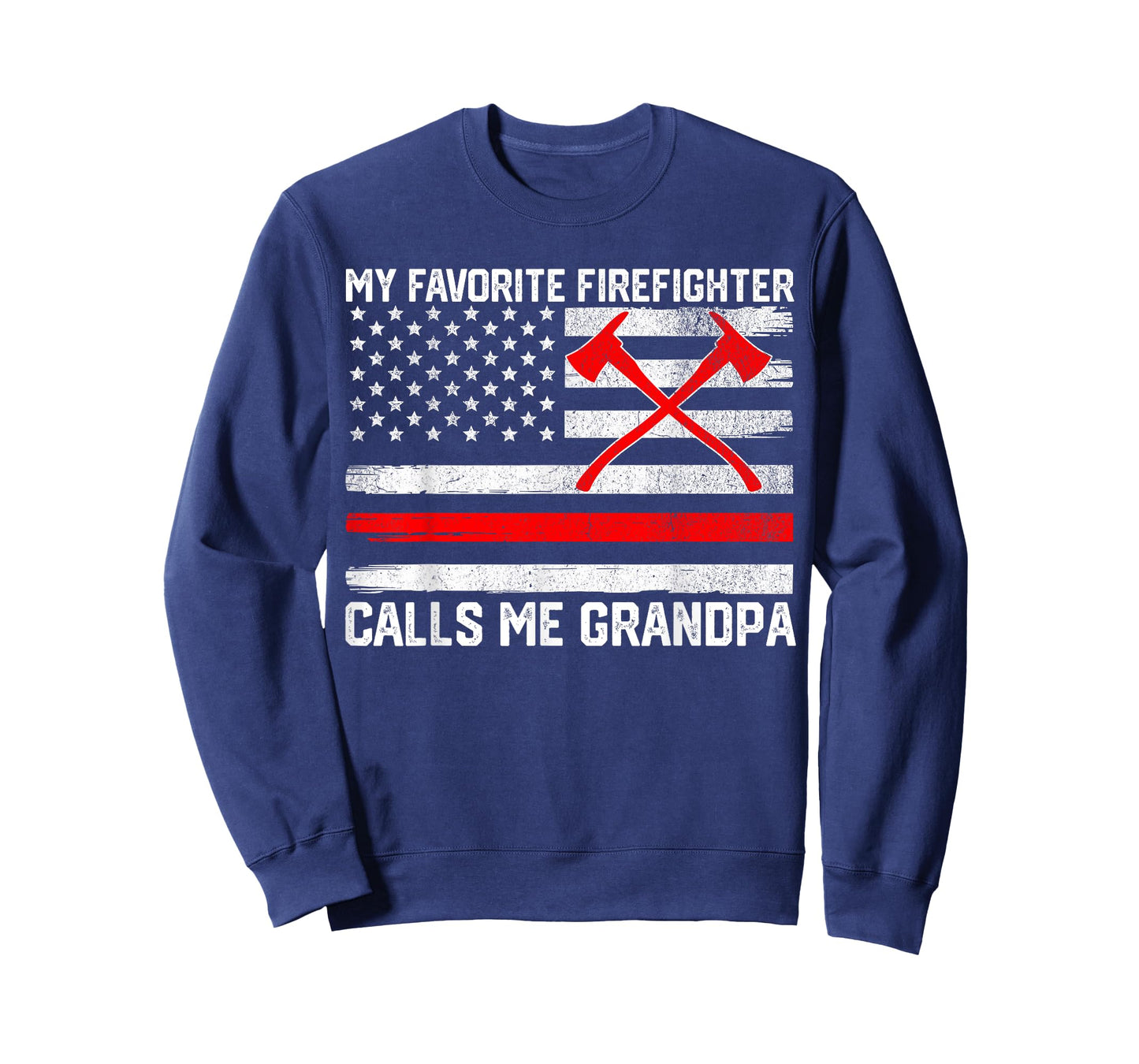 My Favorite Firefighter Calls Me Grandpa Fireman Grandson T-Shirt