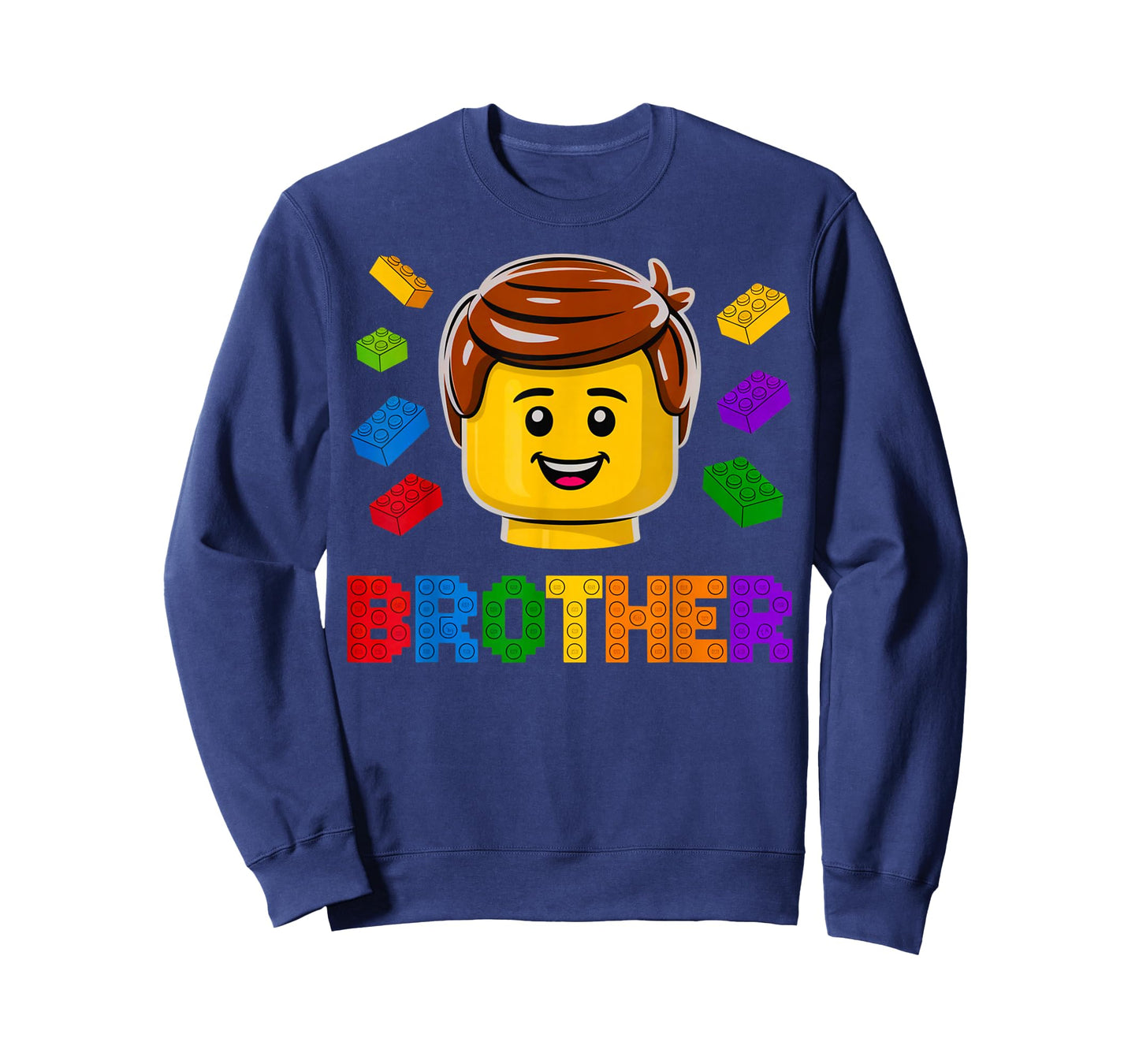 Family Brother Master Builder Building Brick Blocks Boy Kids T-Shirt