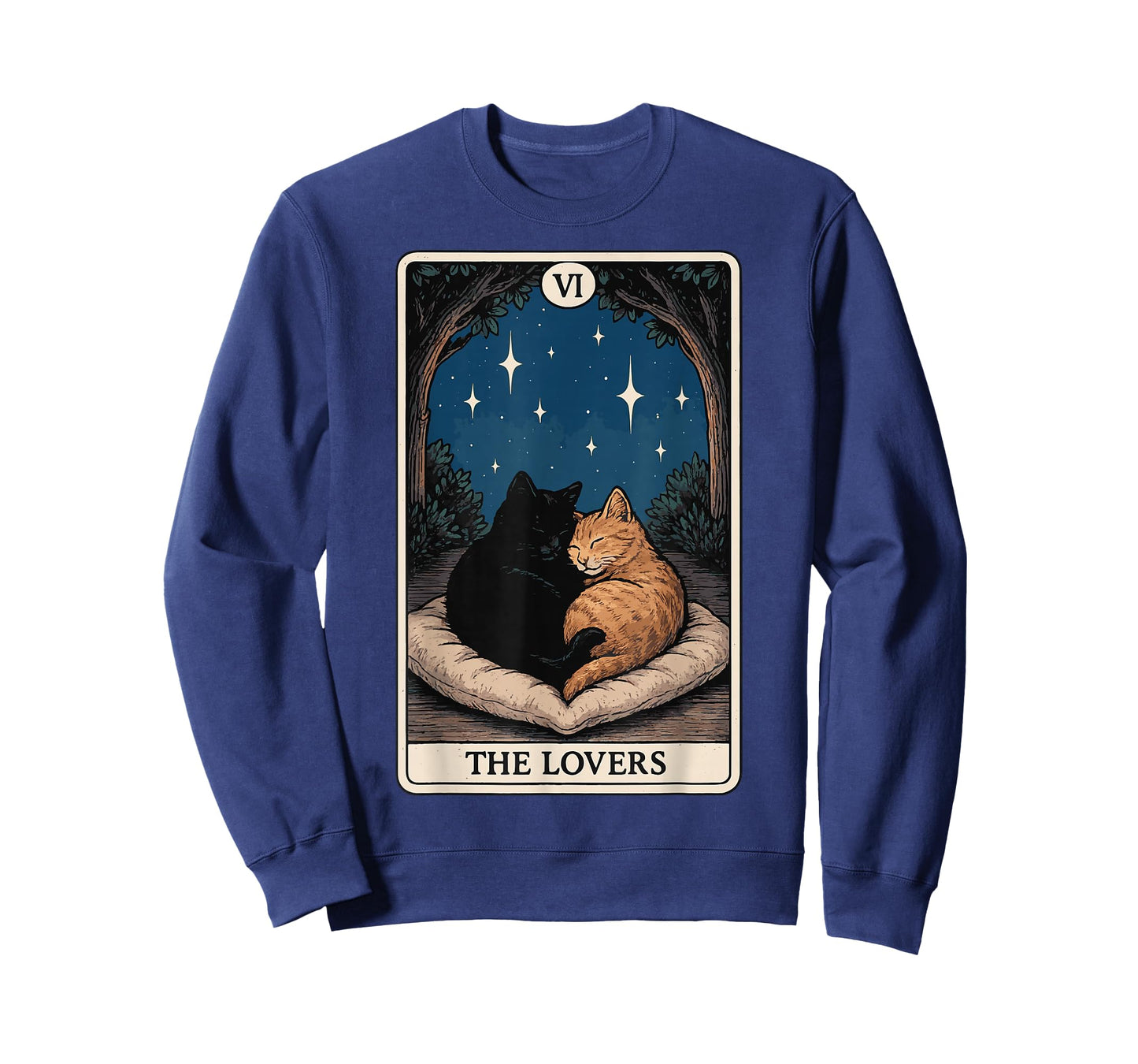 The Lovers Cat Tarot Card T-Shirt