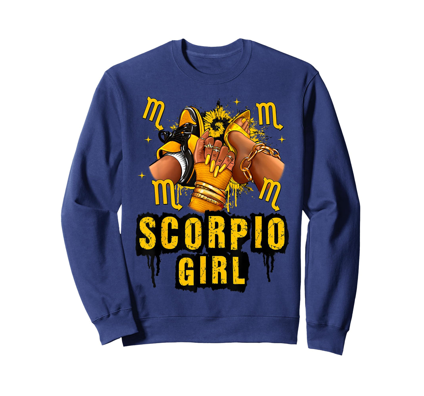 Scorpio Girl Birthday Black Woman High Heel Shoe Zodiac T-Shirt
