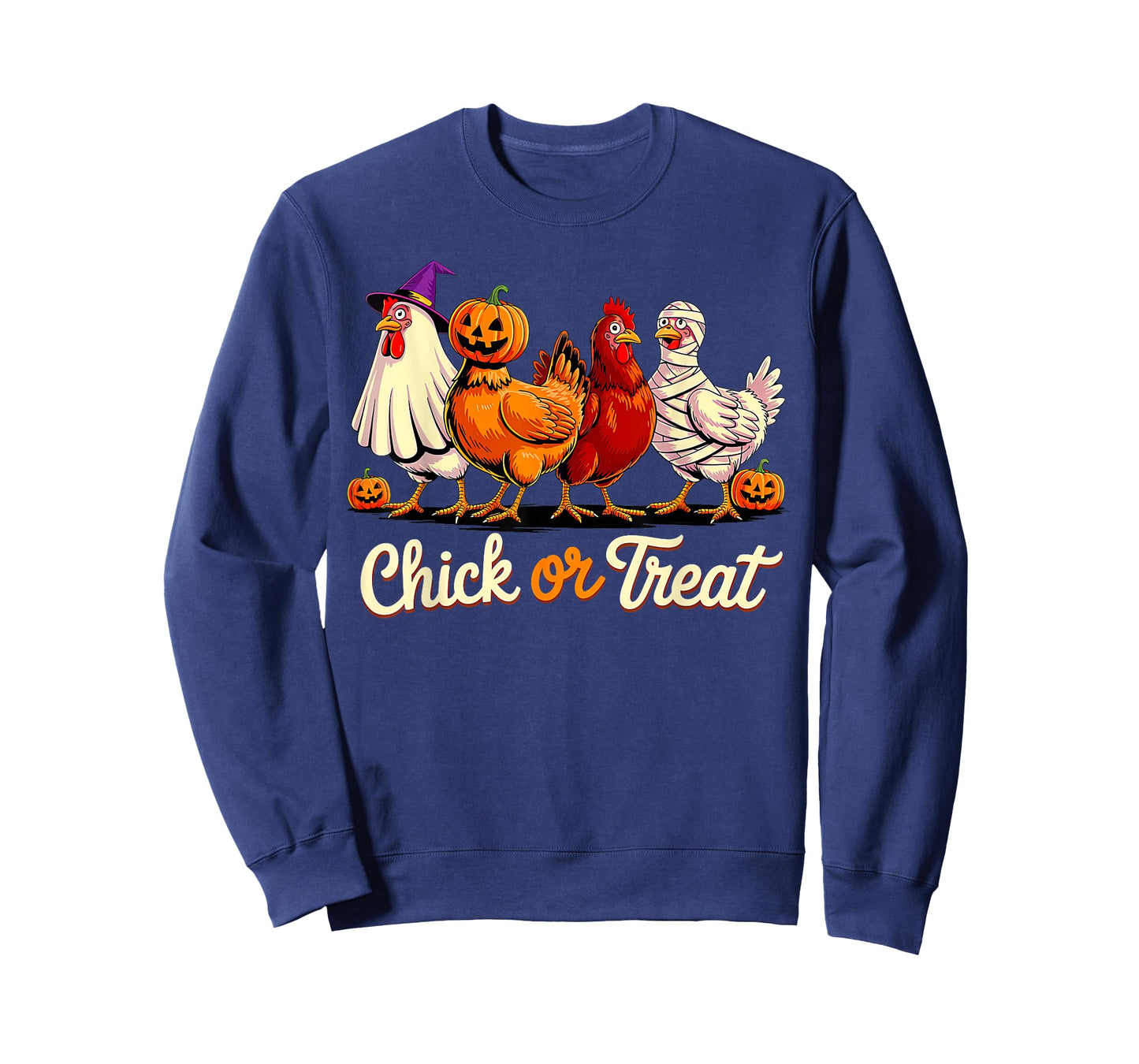 Chick Or Treat Halloween Witch Spooky Chicken Funny Farmer T-Shirt