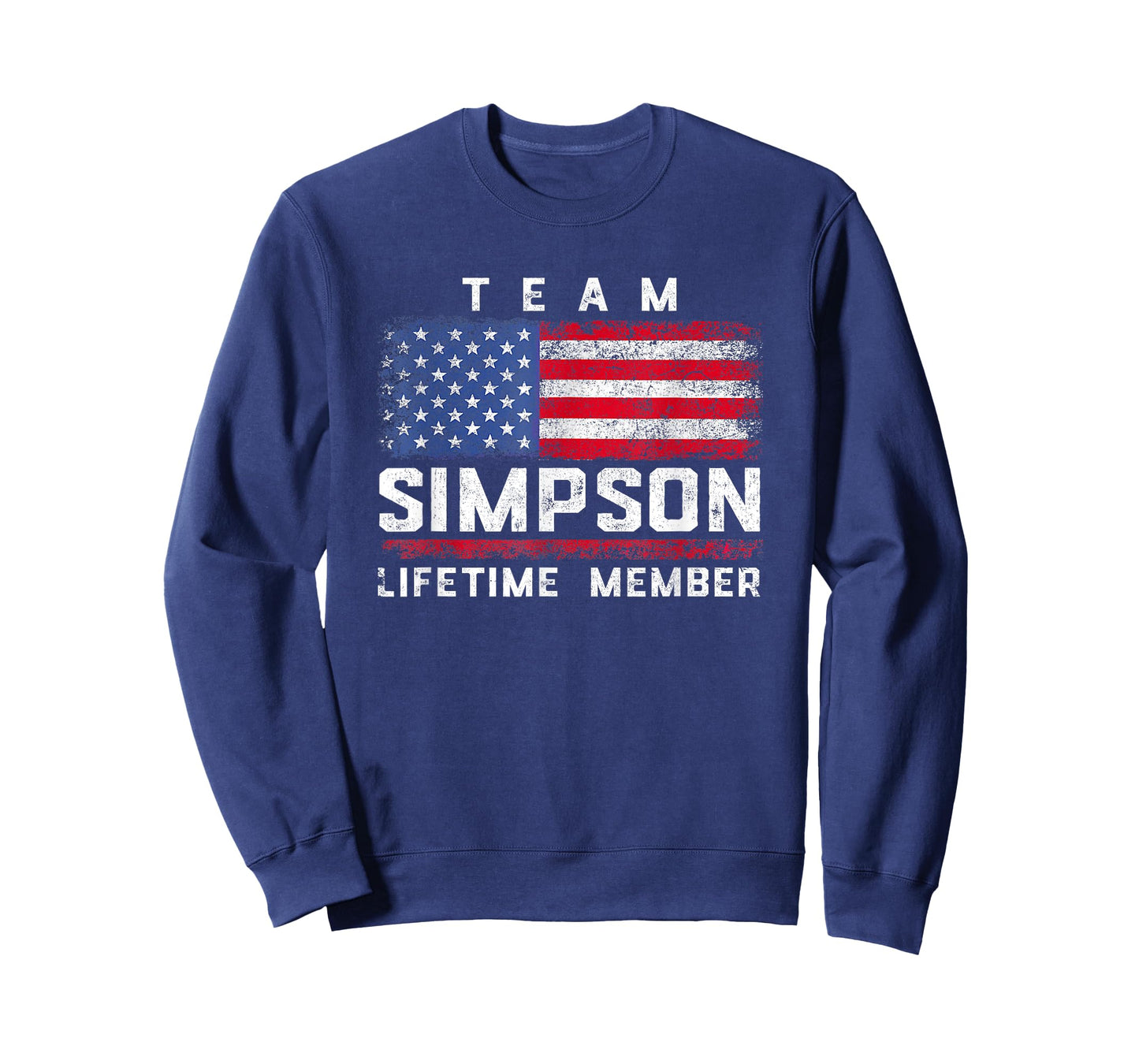 Simpson Family Name - Team Simpson Lifetime Member T-Shirt
