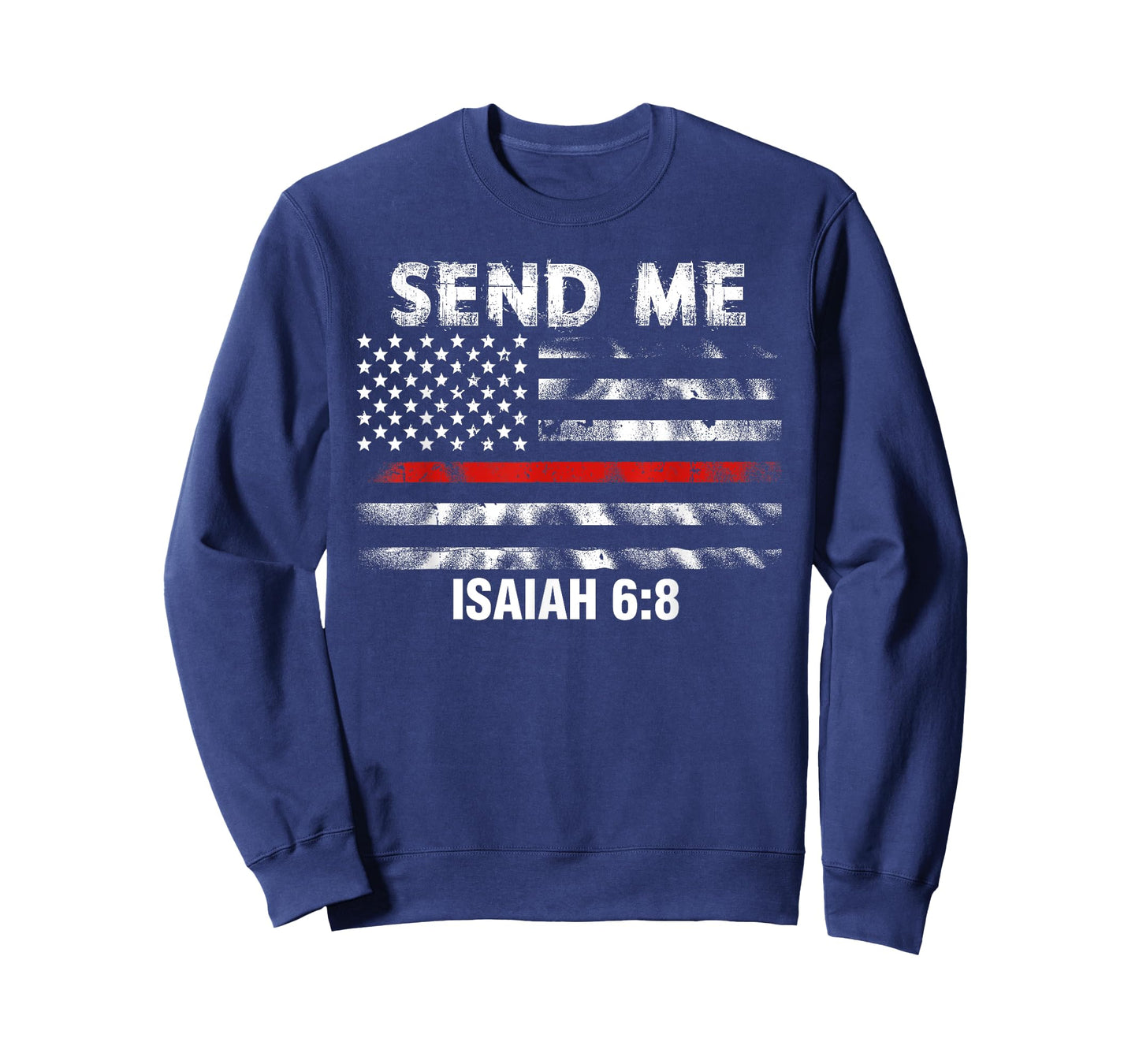 Firefighter Send Me Thin Red Line American Flag Shirt T-Shirt for Women Men