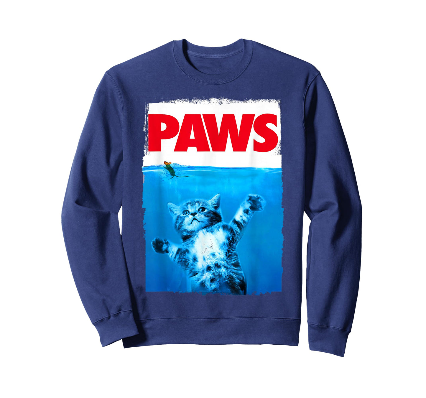 xiongying Paws Cat and Mouse Top, Cute Funny Cat Lover Parody T-Shirt