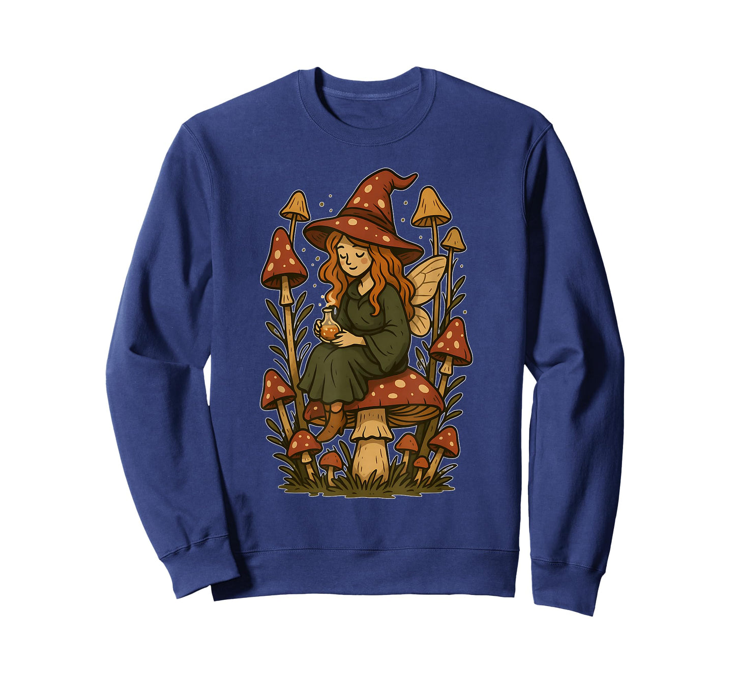 Forest Witch Fairy on Mushroom T-Shirt