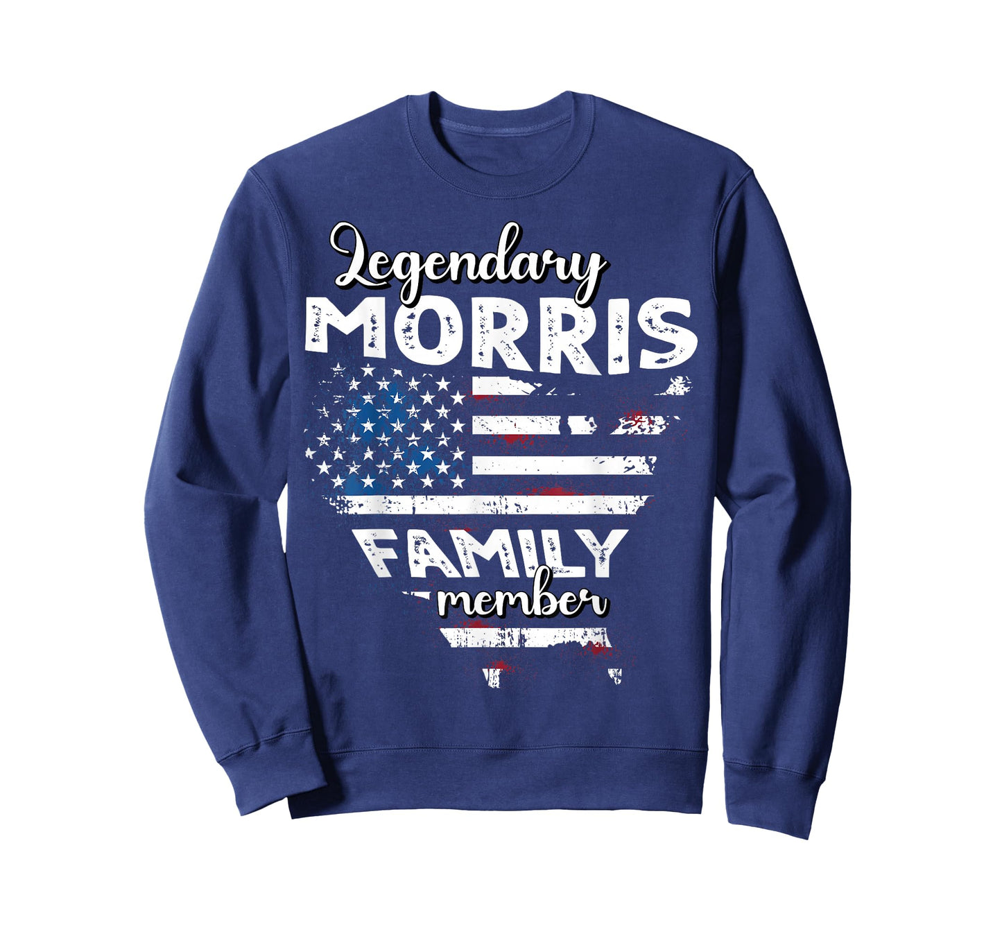 Surname Morris US Flag Morris Last Name Morris T-Shirt