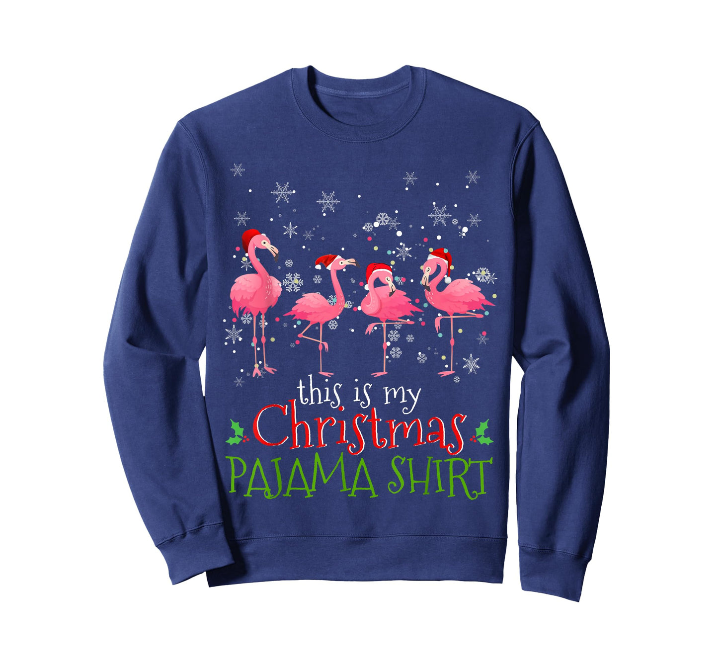 This Is My Christmas Pajama Shirt Flamingo Group Christmas T-Shirt