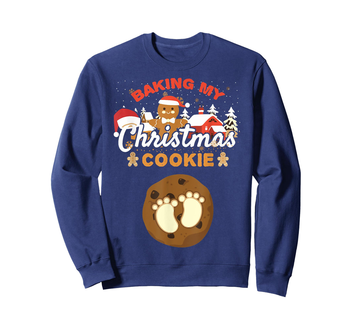 Baking My Christmas Cookies Pregnancy Xmas Gingerbread T-Shirt