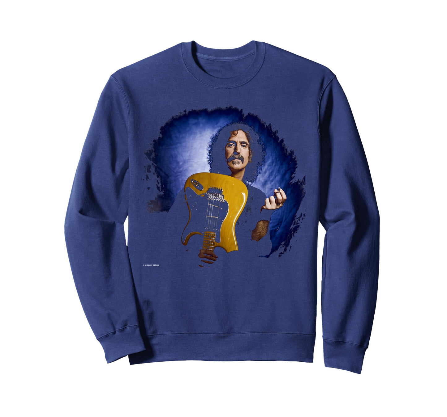 Frank Zappa with Guitar LA Portrait by Michael Grecco T-Shirt